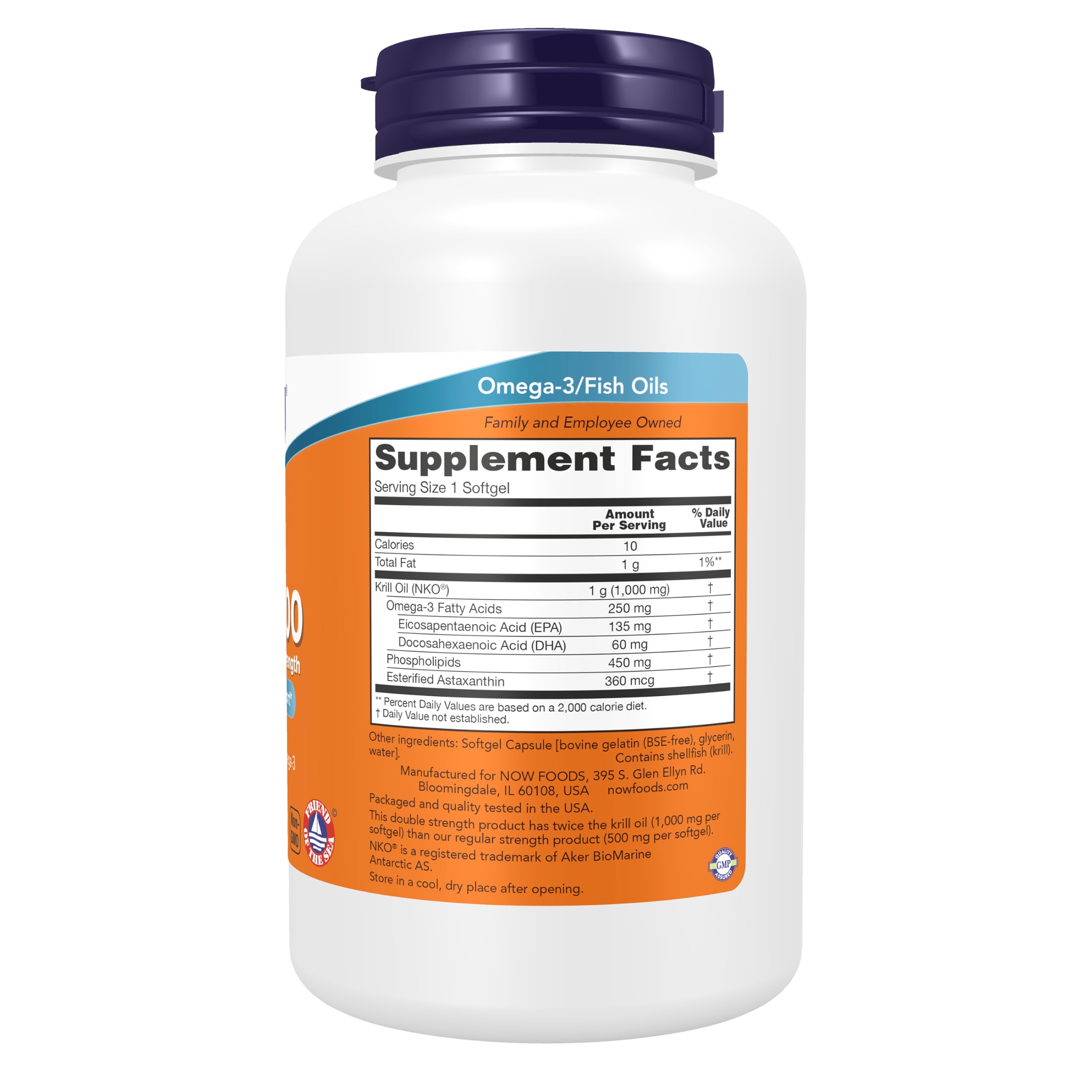 Now Supplements, Krill 1000 mg, Phospholipid-Bound Omega-3, 120 Softgels — Amazon image 2