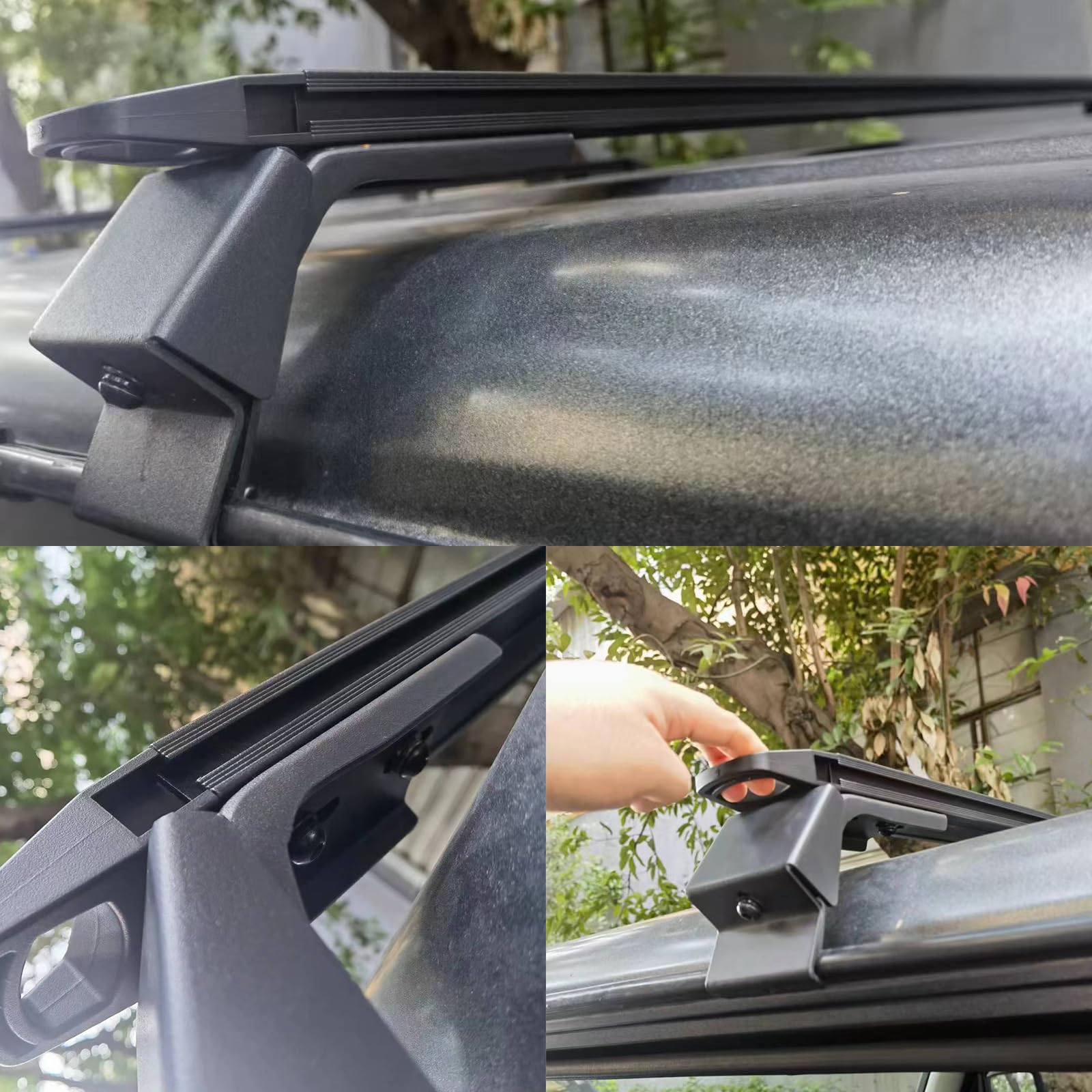 ルーフキャリアバー4本セット美品 RAV4 新型 ラブ4 パーツ ルーフラック クロスバー US風 北米