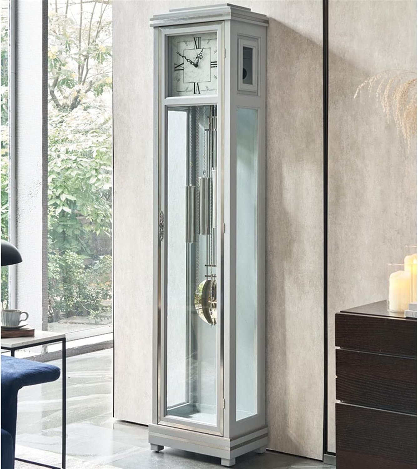Grandfather Clock Modern Italian Floor Clock Living Room Creative Fashion Simple Table Household Net Red Pendulum Grandfather Alarm