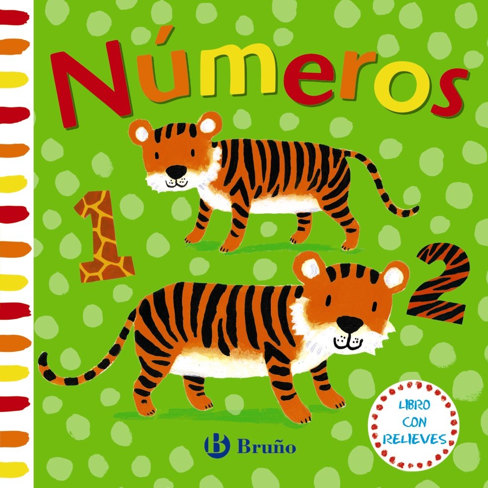 Libro con relieves. Números (Castellano - A PARTIR DE 0 AÑOS - PROYECTO DE 0 A 3 AÑOS - Libros sensoriales)