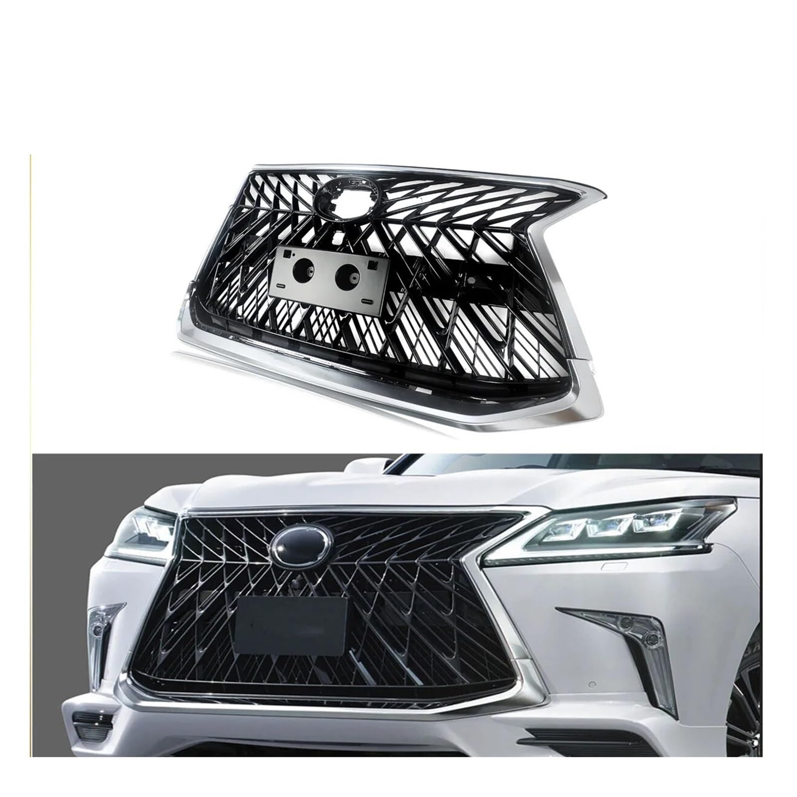 Chromowana Kratka Górna Sport Lexus LX570 2016-2019