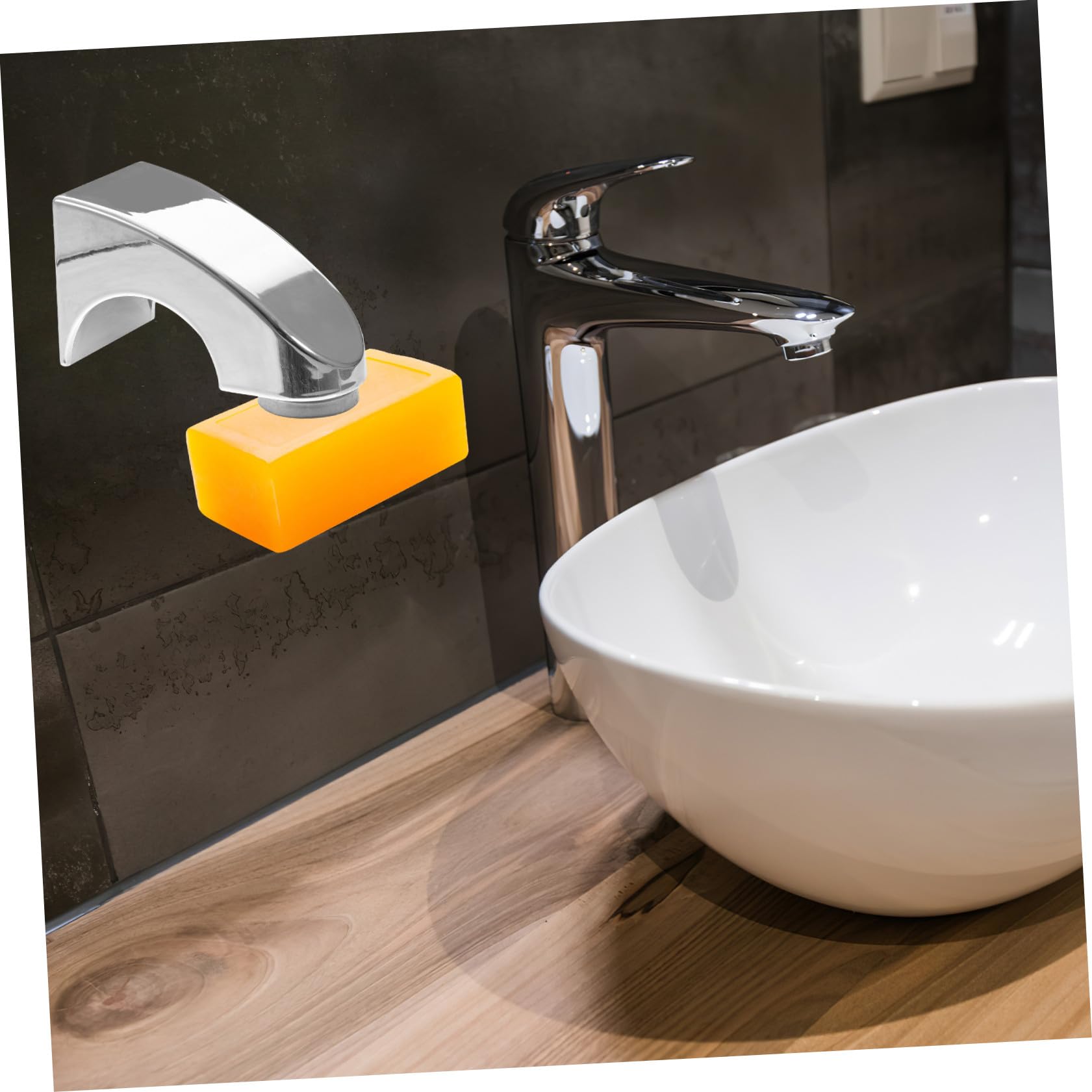 MAGICLULU 2pezzi Portasapone Inossidabile Per Design Elettroplaccato Installazione Per