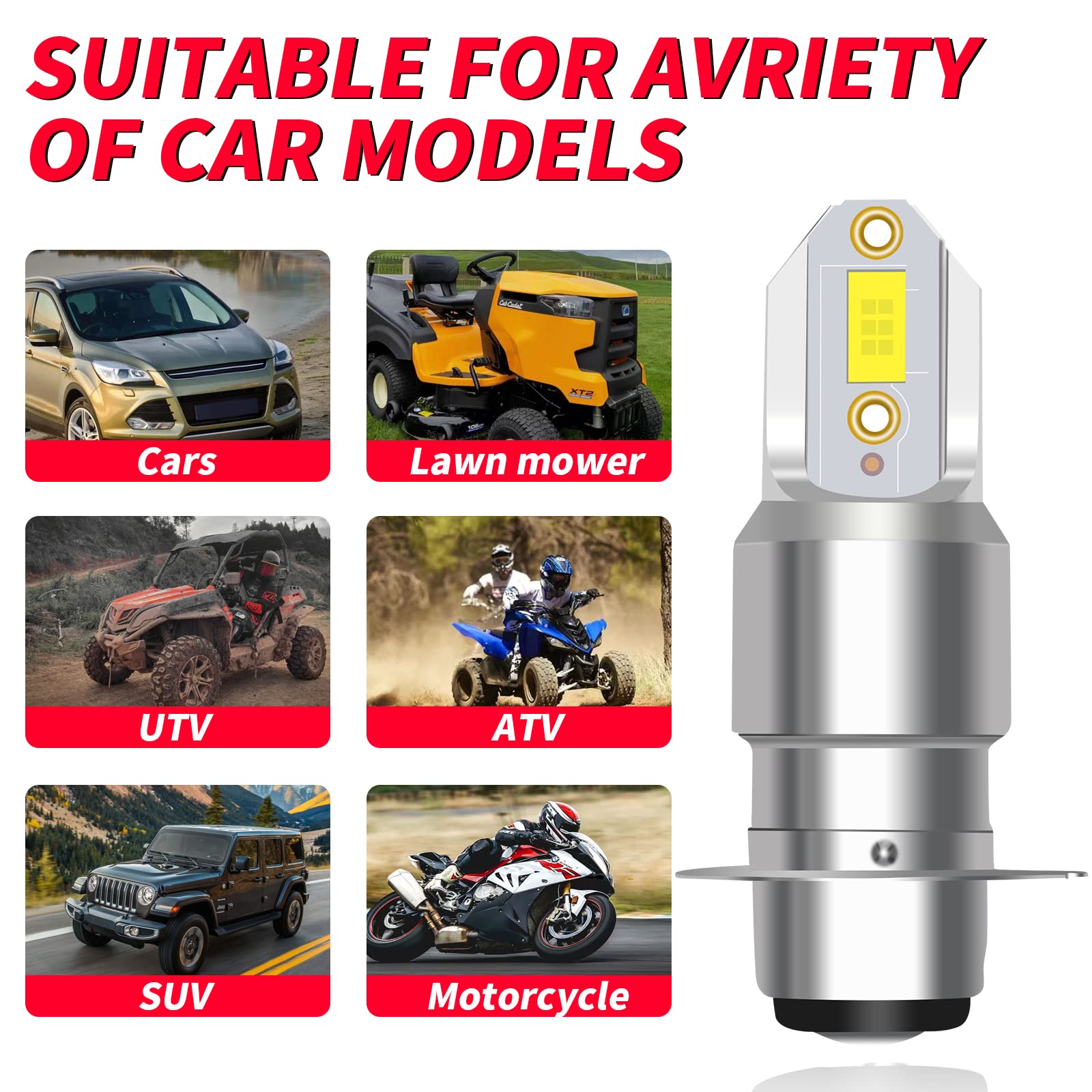 For Honda Sportrax TRX250EX TRX300EX TRX400EX - Blue H6 LED Headlight Bulbs YTL For Honda Sportrax TRX250EX TRX300EX TRX400EX - Blue H6 LED Headlight Bulbs YTL