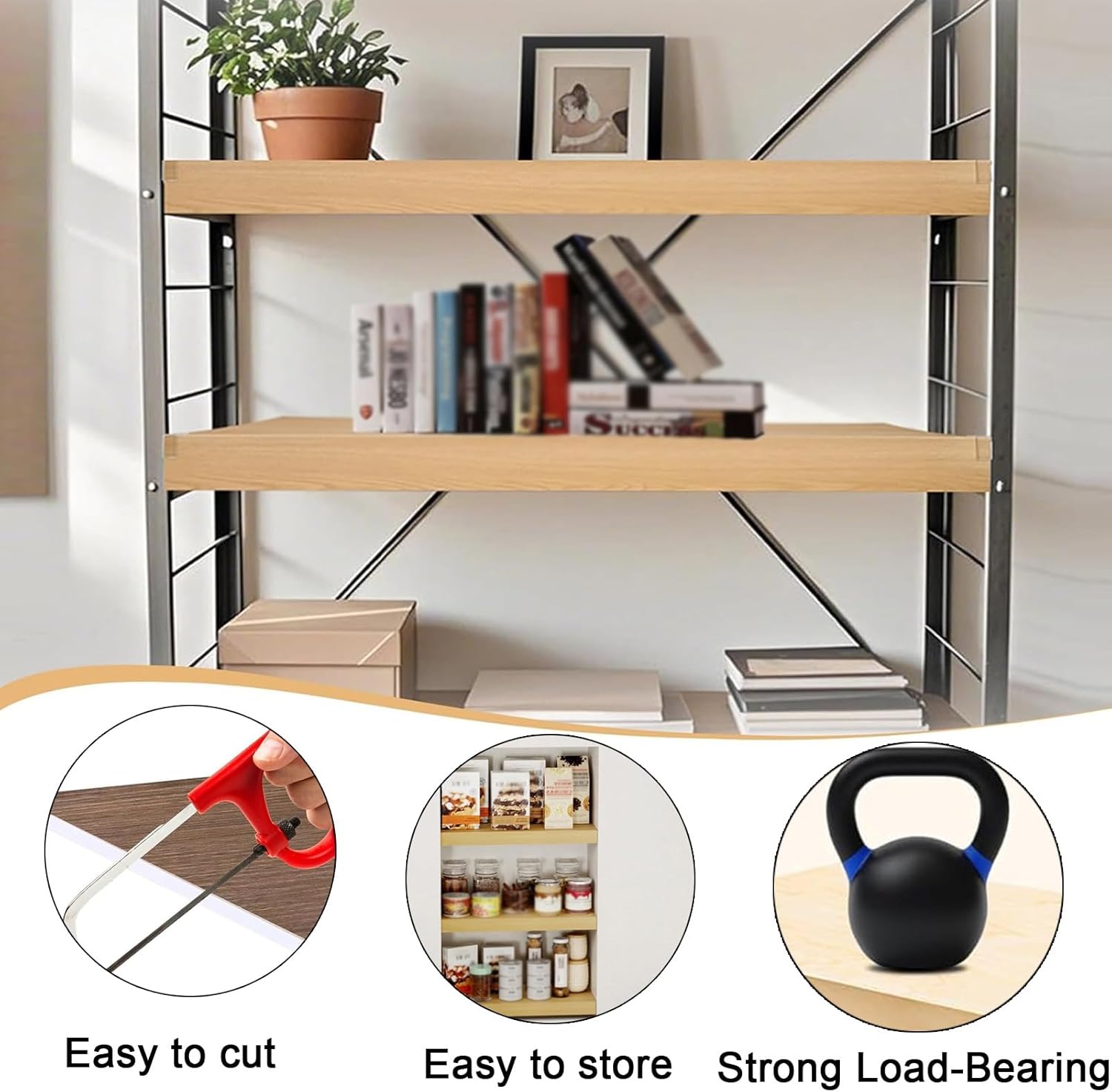 Wire Shelf Covers, Waterproof Detachable Shelves Covering Toppers, 0.8cm Thick PVC Closet Decoration Shelf Liners with Corner Guards for Bathroom, Bathroom