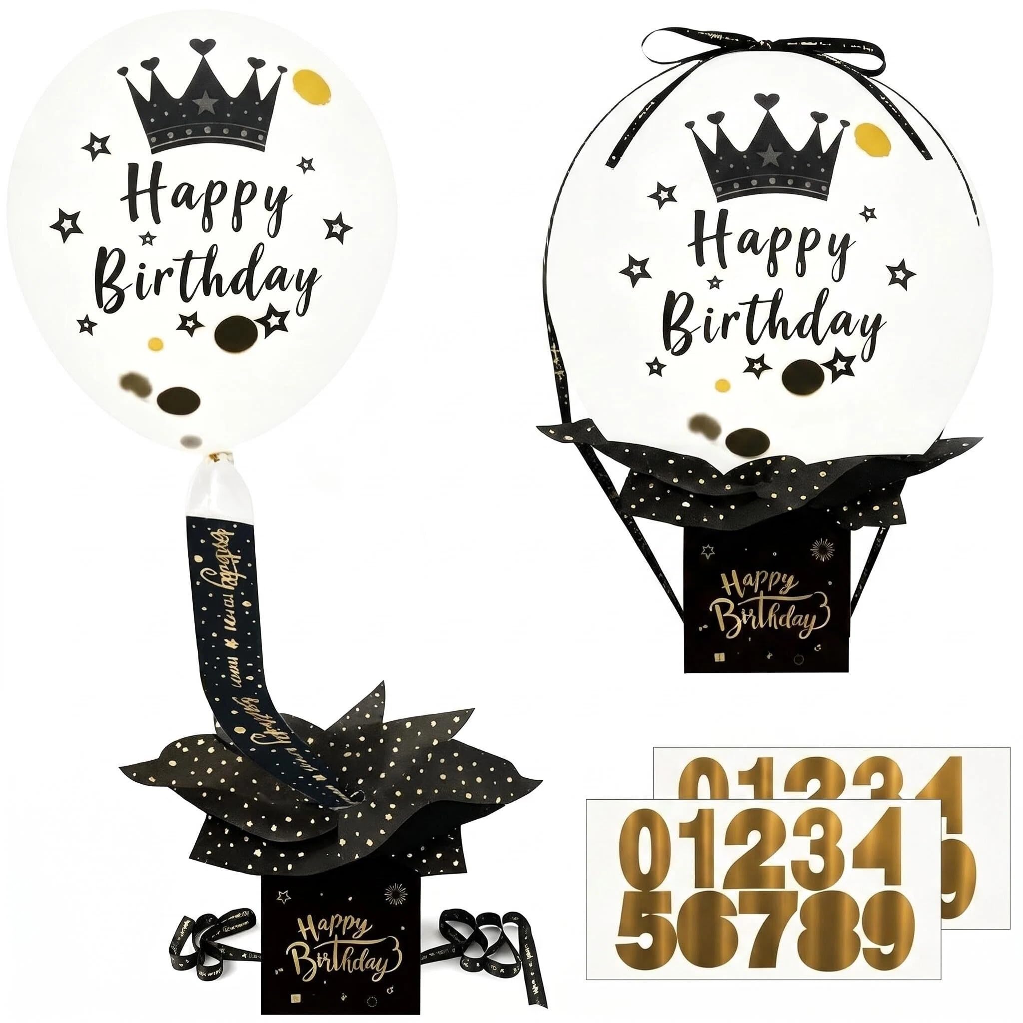 VansenKunda Birthday Money Pull Box with Balloon