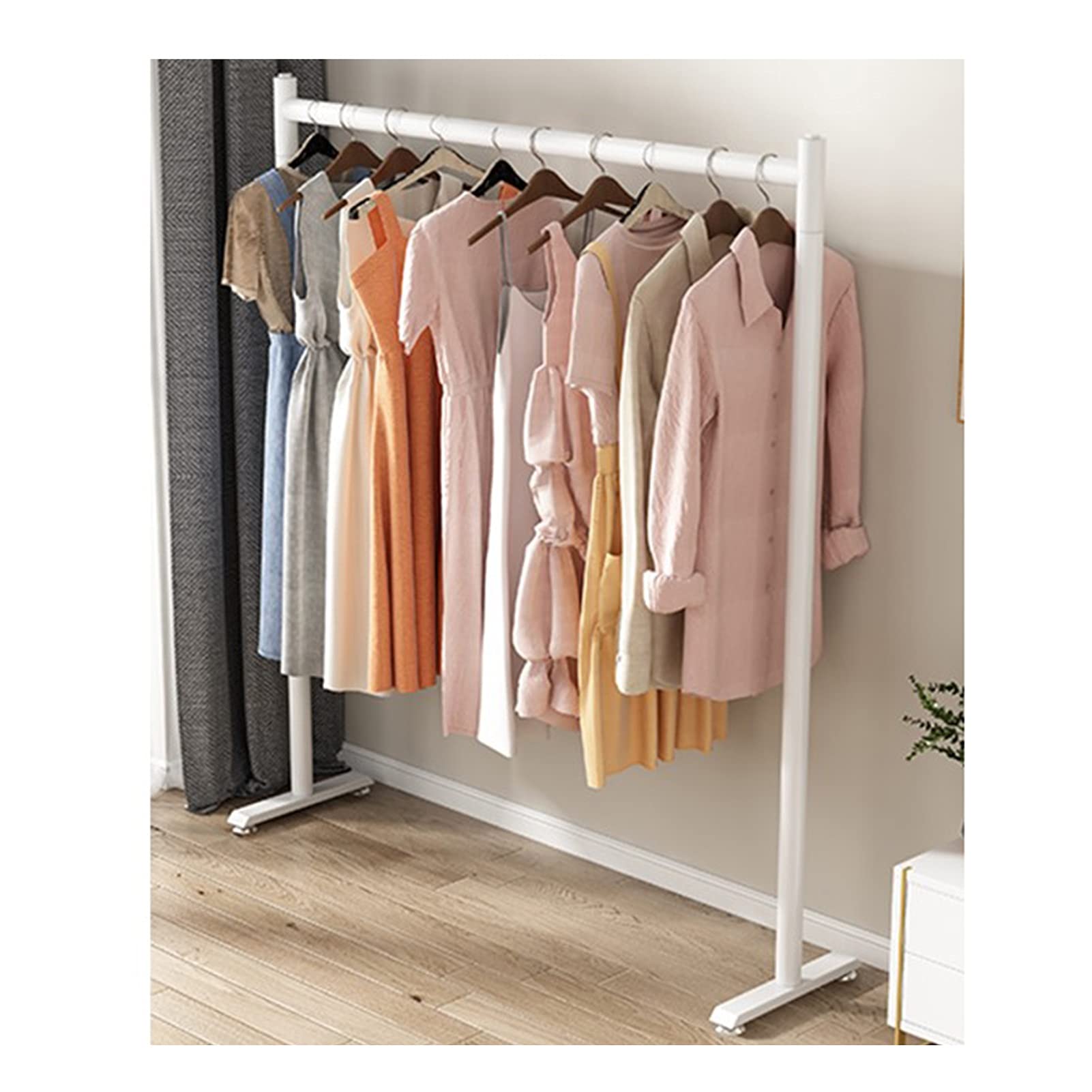 Tringle à vêtements dorée de qualité pour présentoir de robes