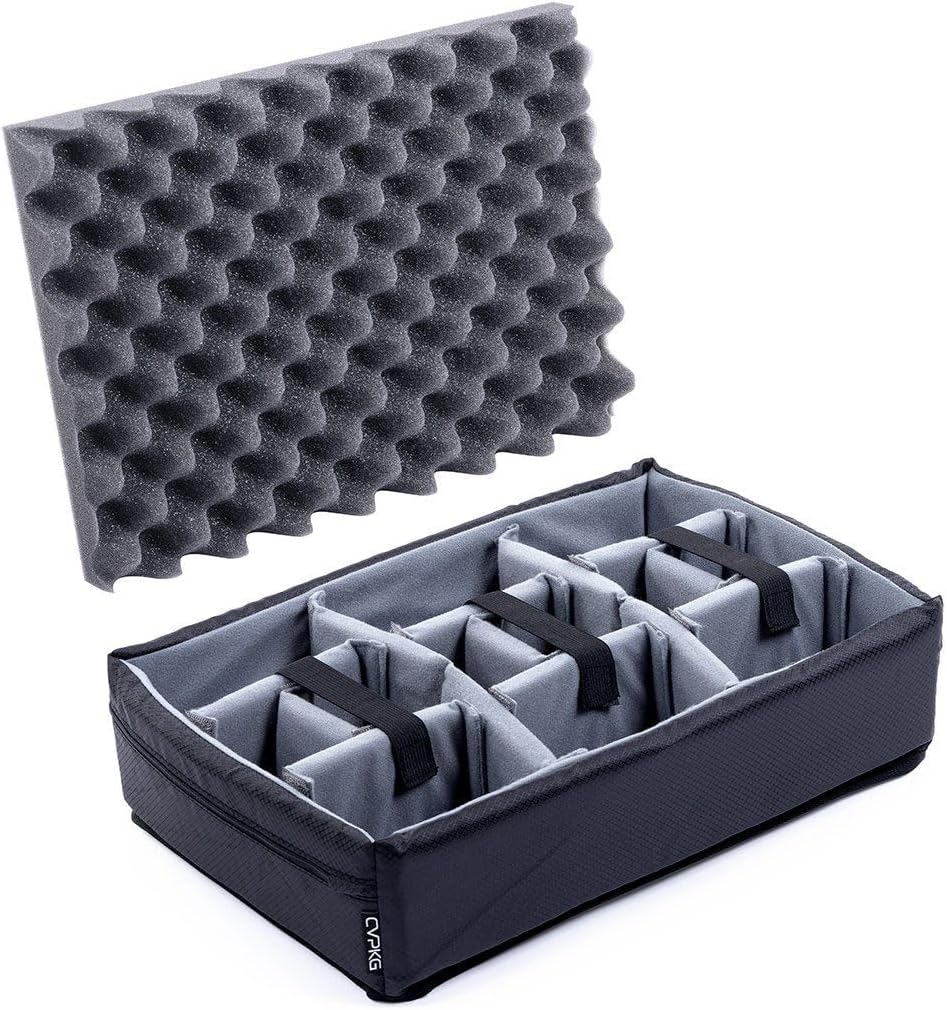 Color Case Grey Padded dividers to fit The Pelican 1400 case.