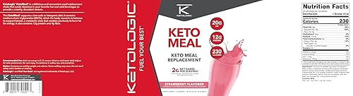 Miniatura 5 de KetoLogic Batido en polvo de reemplazo de comida Keto para obtener resultados óptimos + aceite MCT + suero alimentado con pasto - Macros