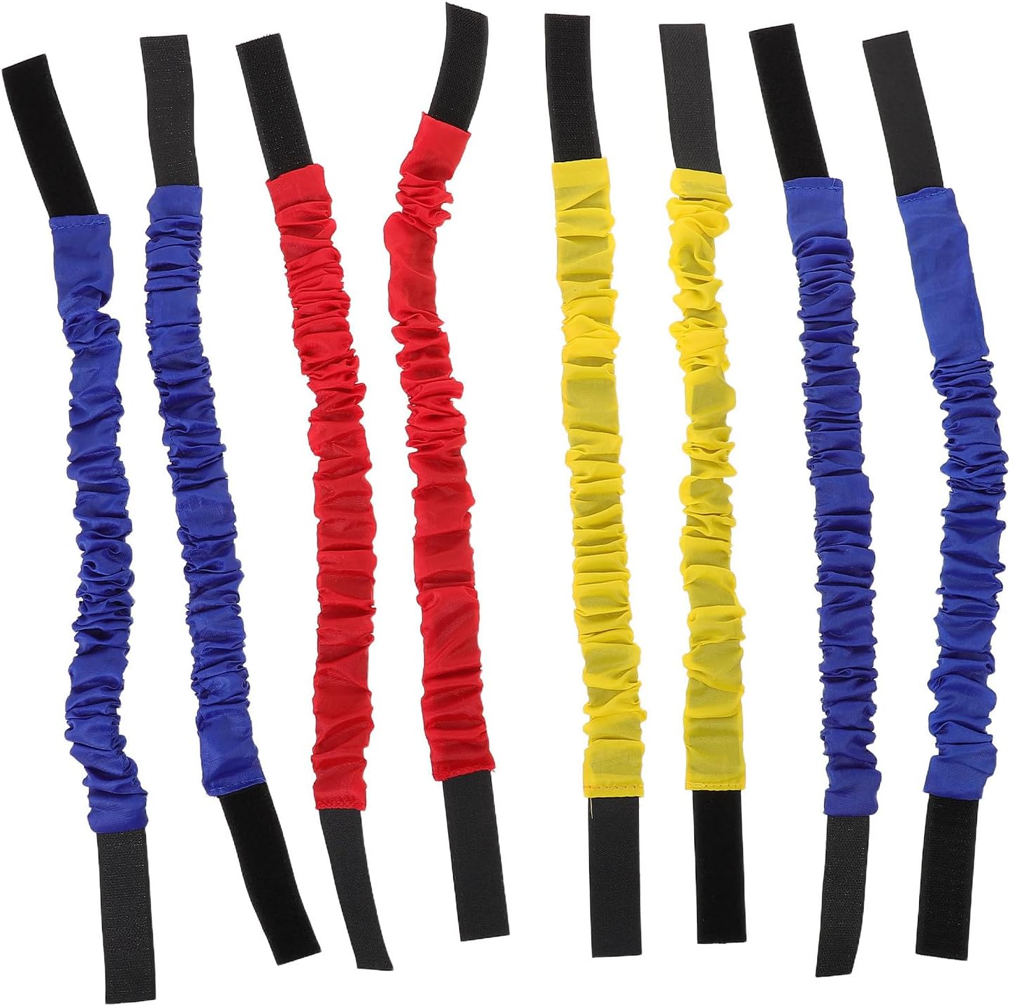 8pcs Three Legged Race Bands Adjustable Elastic Ankle Straps | Oxford Fabric and Rubber Build, Comfortable Wear with High Strength, for Parent Activities and Outdoor Relay Games