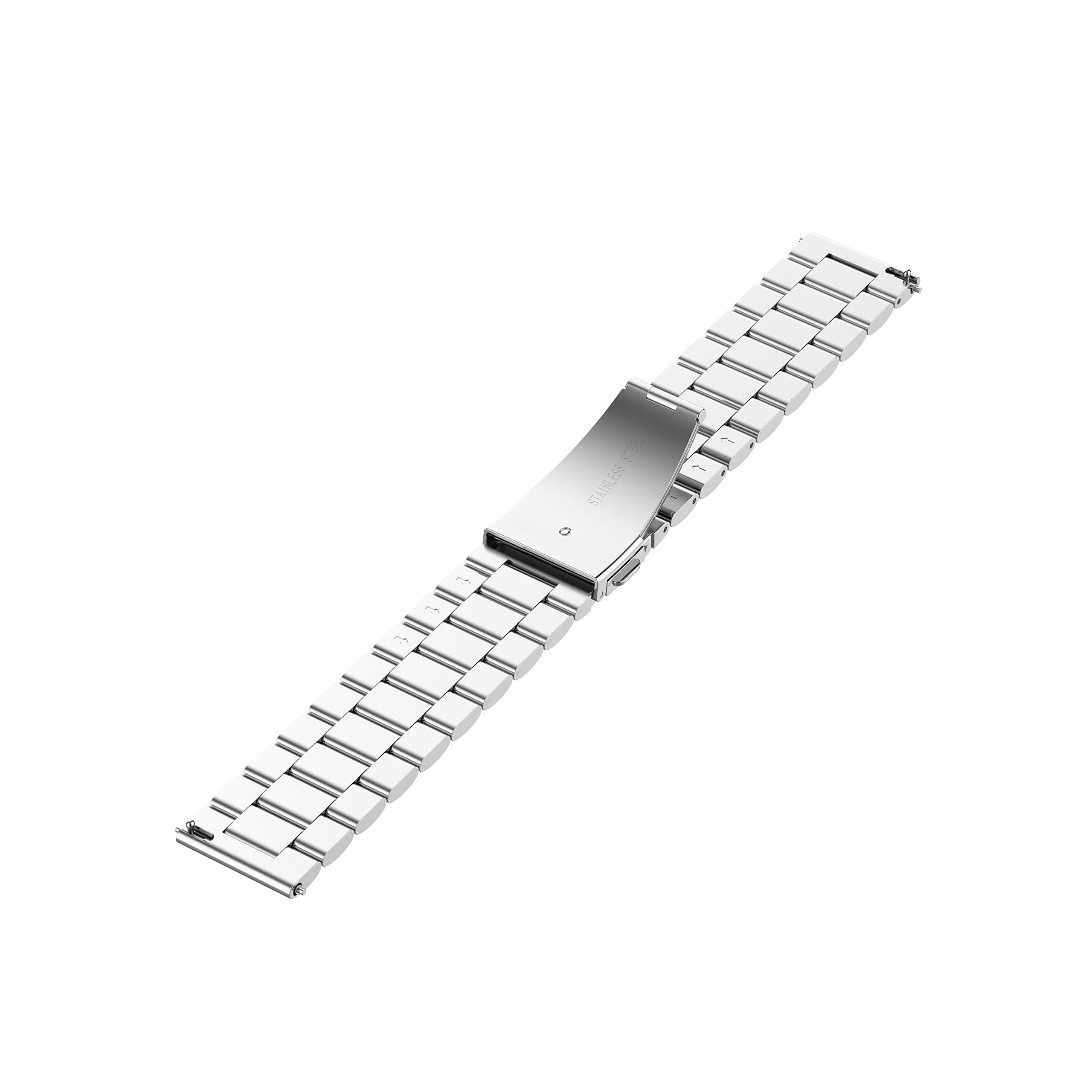 H.May 20mm Smart Watch Strap, Stainless Steel Metal Replacement Bands Compatible with Galaxy Watch 5/4 40mm 44mm - Image 4