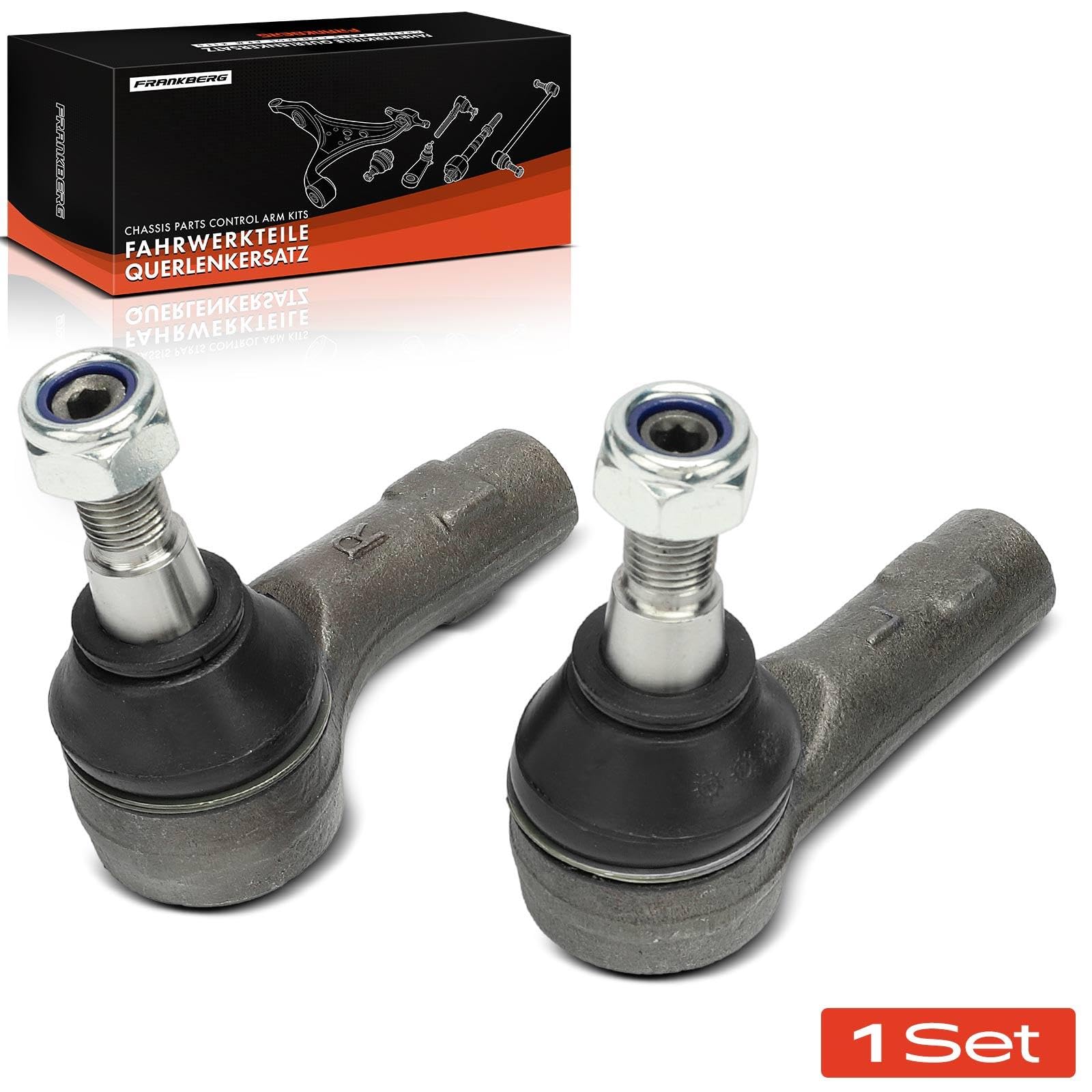 Frankberg 2x embouts de biellette de direction sur l'essieu avant | Compatible avec: T.o.u.a.r.e.g 7P5 7P6, C.a.y.e.n.n.e 955, C.a.y.e.n.n.e 92A, C.a.y.e.n.n.e 9PA, Q7 4LB