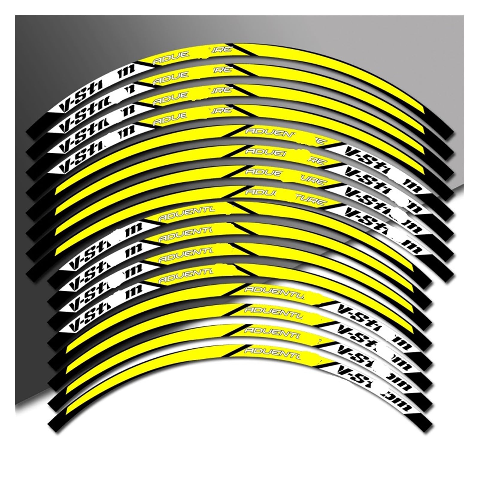 Reflective Sticker for S&uzuki DL650 DL1000 V for Strom 1050 for XT 650 for Motorcycle Wheel Stripes Sticker Rim Hub Reflective Decals