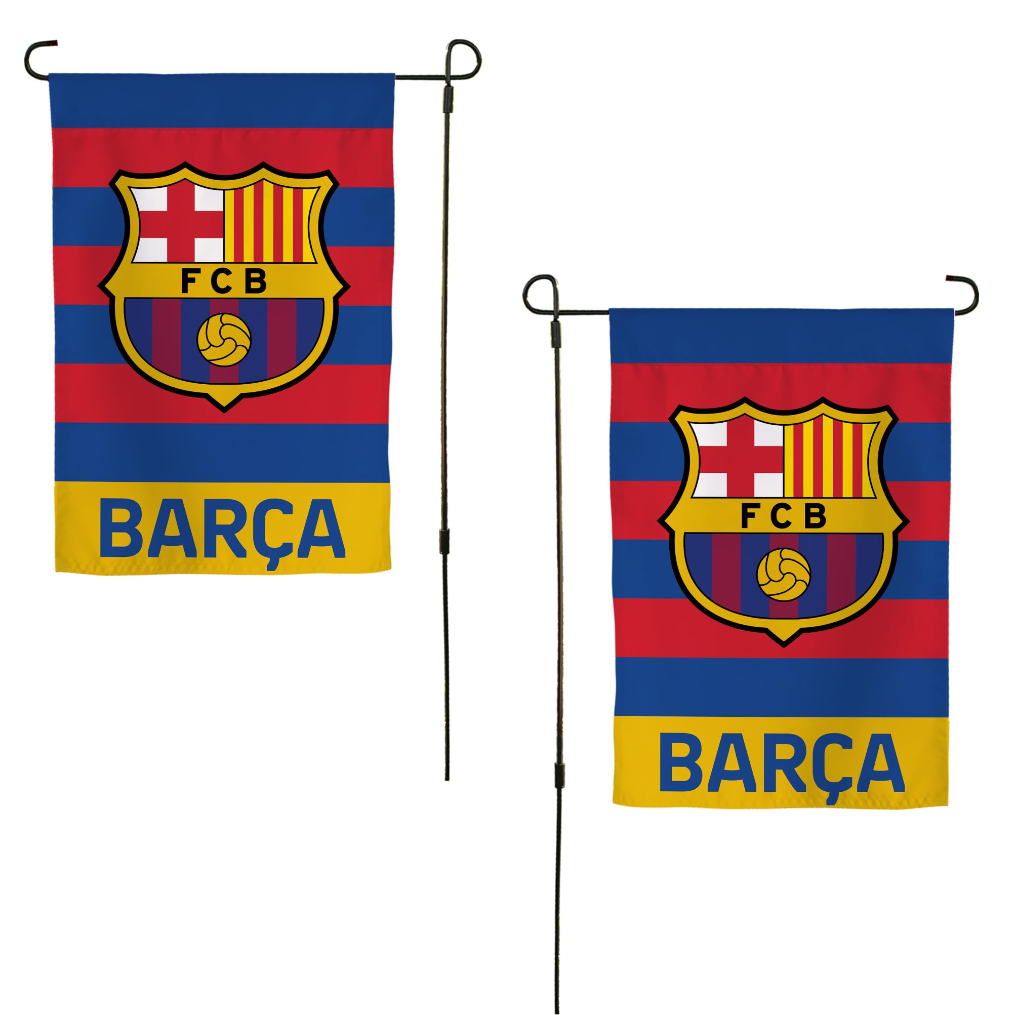 Desert Cactus FC Barcelona FCB Garden Flag – 19 x 12 inch Football Soccer Barcelona Barça Barça Banner, For Outdoor Display and Events (Garden Flag A)