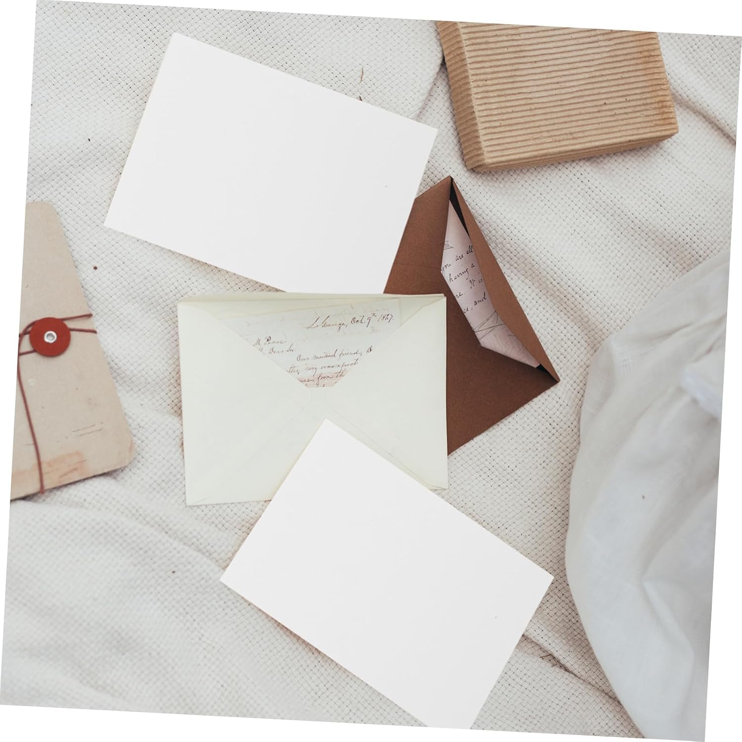 jojofuny 240pcs Thickened Blank Cards for DIY Note Taking Double Sided Message Supplies Solid Color Art Cards for Students Travelers and Office Use