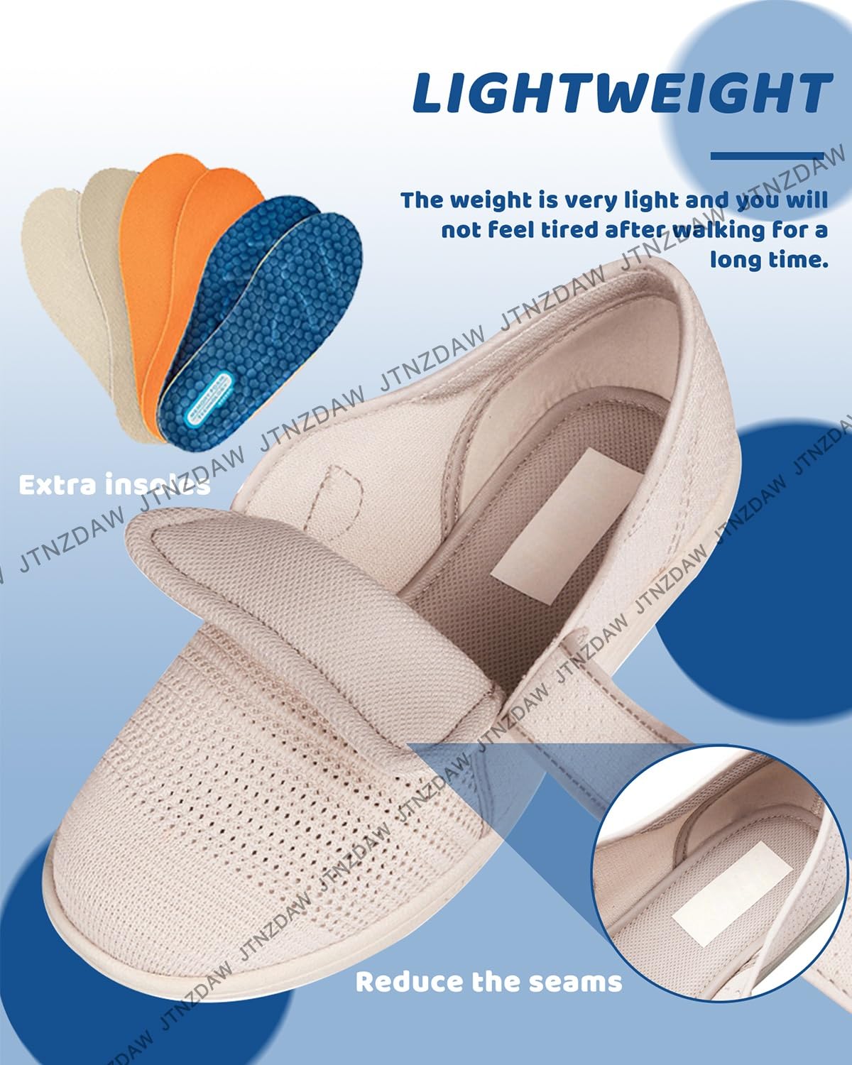 Scarpe Donna Estive. A Strappo da Ginnastica in Rete Traspirante Comode E Casual Sportive Ortopediche Piedi Gonfi