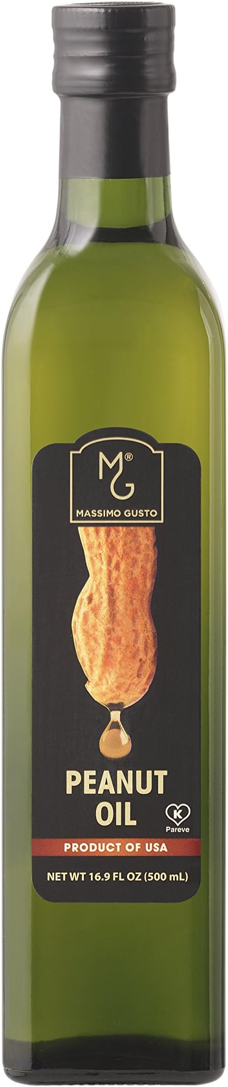 Massimo Gusto Peanut Oil, 16.9 Ounce Bottle (2-Pack)