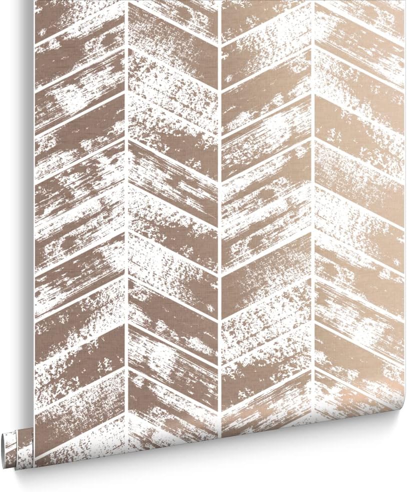 Graham & Brown Insignia Geometric Paste The Wall Wallpaper (Rose Gold)