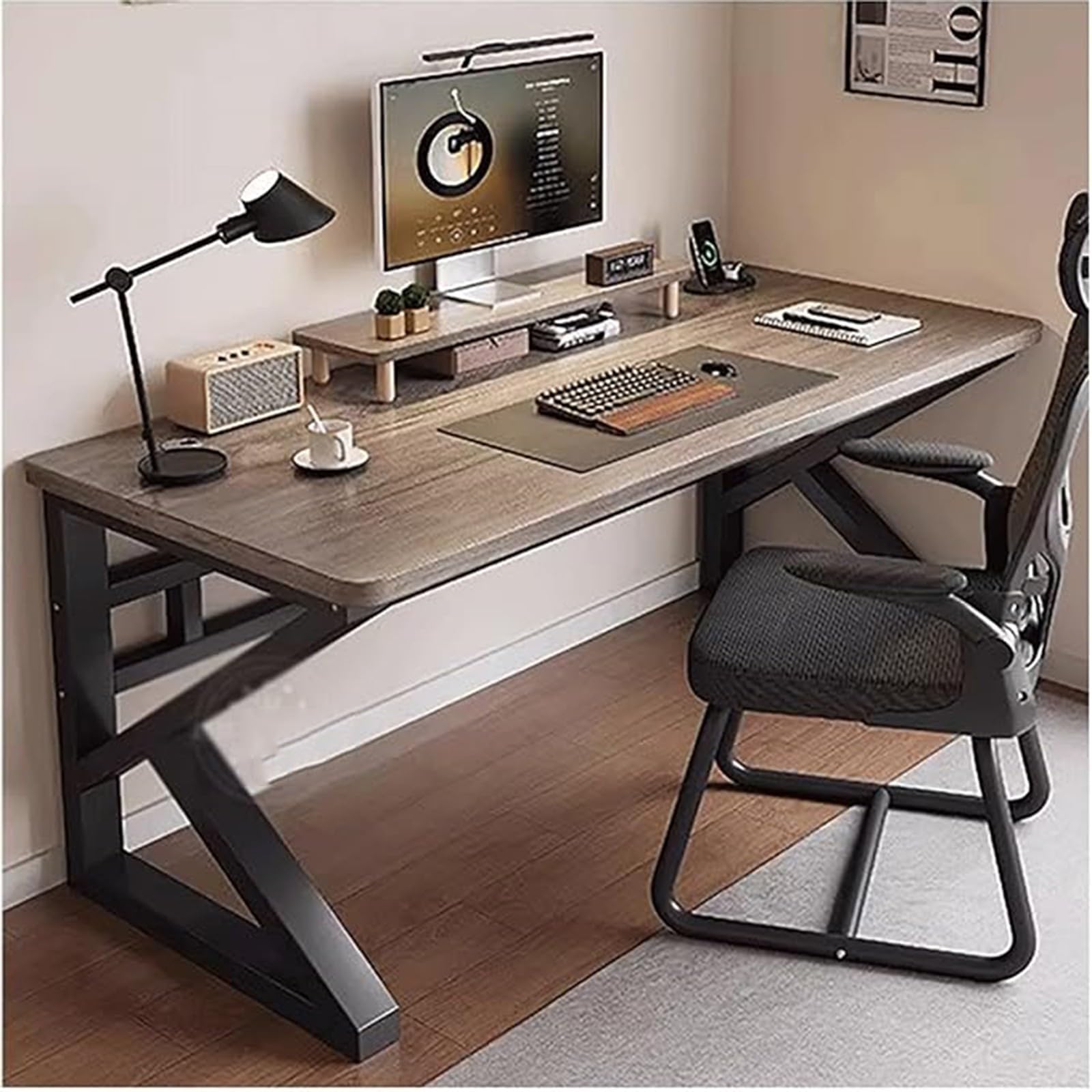 Nowoczesne biurko do gier komputerowe stół do nauki dom biuro prosty styl PC do salonu sypialni C, 80 cm