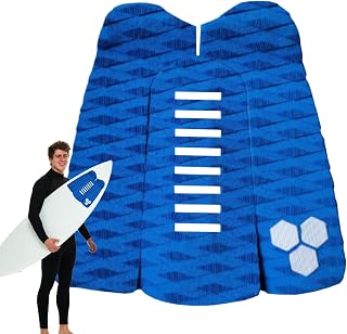 Pad de Tracción para Tabla de Surf de 3 Piezas - Agarre Antideslizante de Espuma EVA | Alfombrilla de Cubierta para Surf y Paddle Śup | Mejora el Agarre y la Eficiencia de Remado, Diseño Ajustable