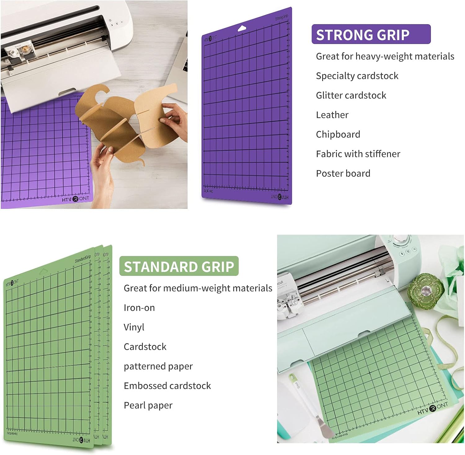Buy HTVRONT Cutting Mats for Cricut, 6 Pack Cutting Mats 12x12 for