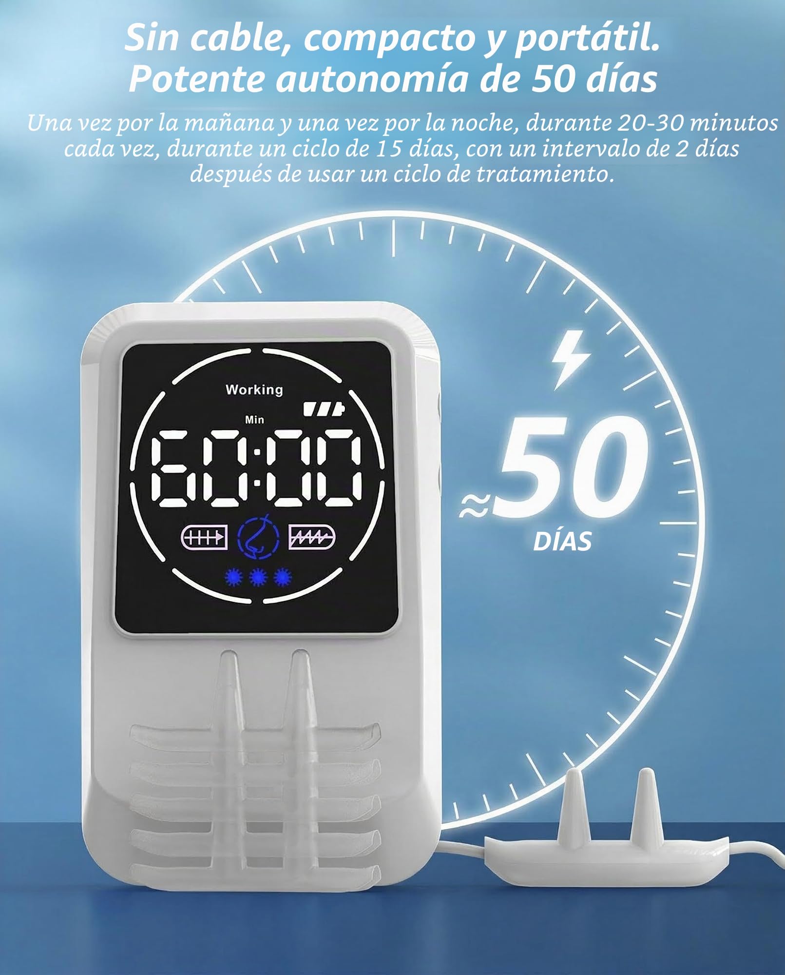 KTS Dispositivo de Tratamiento de Rinitis con Luz Roja,Dispositivo Antialérgico de Cuidado Nasal Para Alivio de Rinitis,Reparación de Mucosa Nasal,Antirronquidos,Congestión Nasal,Picor Nasal,Sinusal