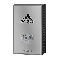 Vista 3 de Adidas Dynamic Pulse Loción para después del afeitado 3.3 onzas líquidas (paquete de 1), notas de menta, manzana y madera, fragancia para hombre