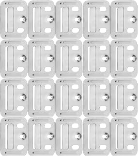 Stainless Steel Wall Panel Clips 50pcs Hidden Heavy Duty Fasteners | Drill Free Installation, Reduces Edge Lifting and Gaps, for Drywall and Toilet Seats, Commercial Use