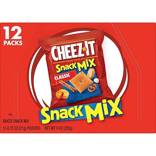Miniatura 7 de Cheez-It Mezcla de aperitivos, aperitivos para el almuerzo, aperitivos de oficina y niños, clásico, caja de 36 onzas (4 cajas)