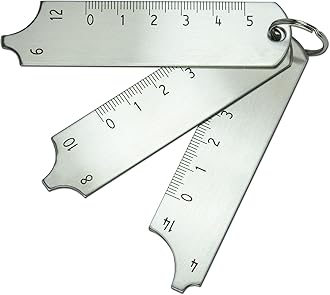 RIVERWELD Three Piece Key Set Measuring Fillet Gages Multi Function Welding Inspection Gauge