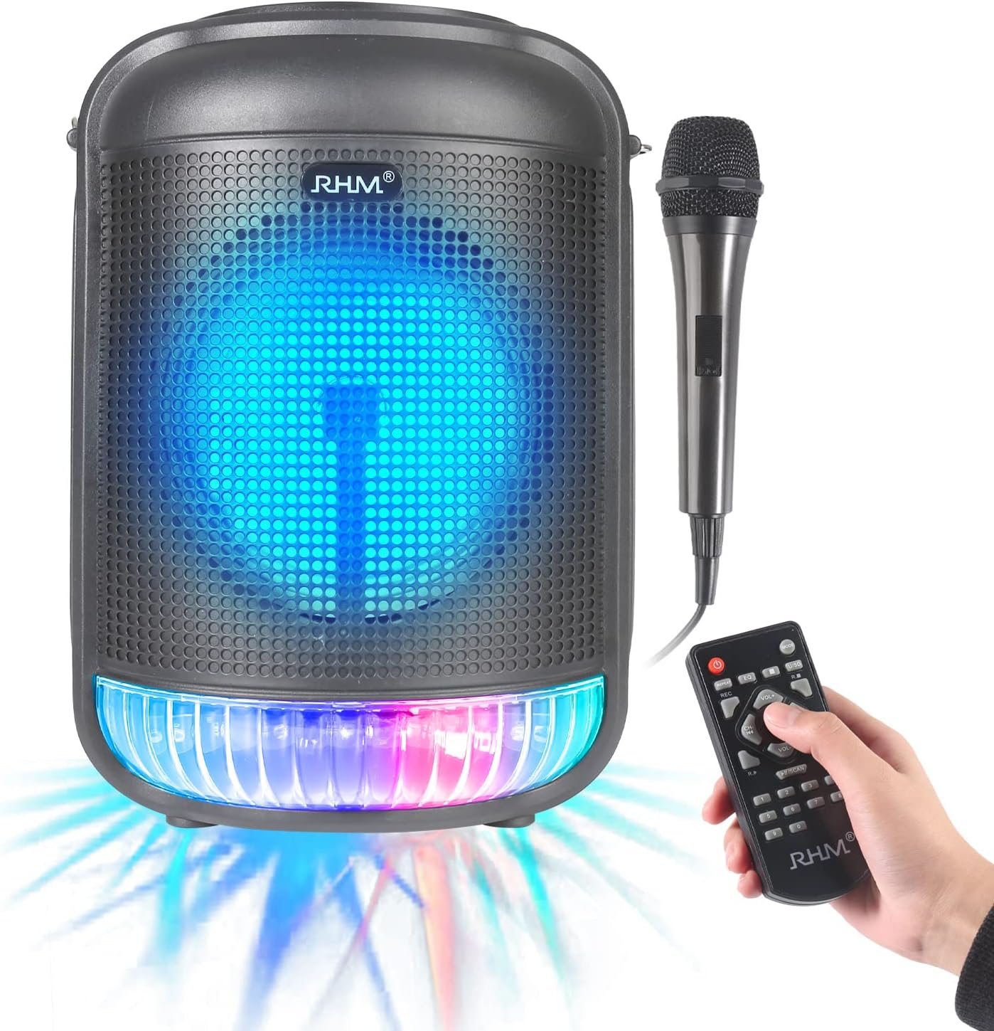 RHM Portable Karaoke Machine for Kids & Adults