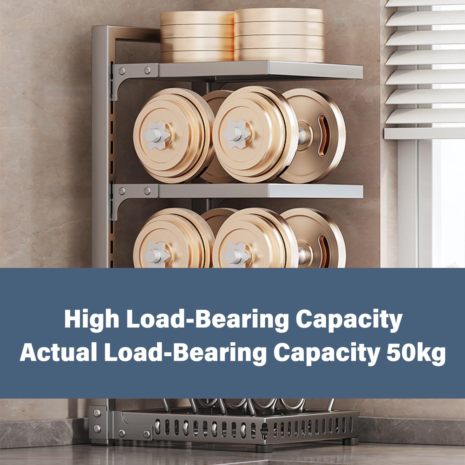 Organizzatore Pentole Regolabile Per Cucina - Porta Pentole E Coperchi, In Acciaio, Bianco O Nero - Foto 14