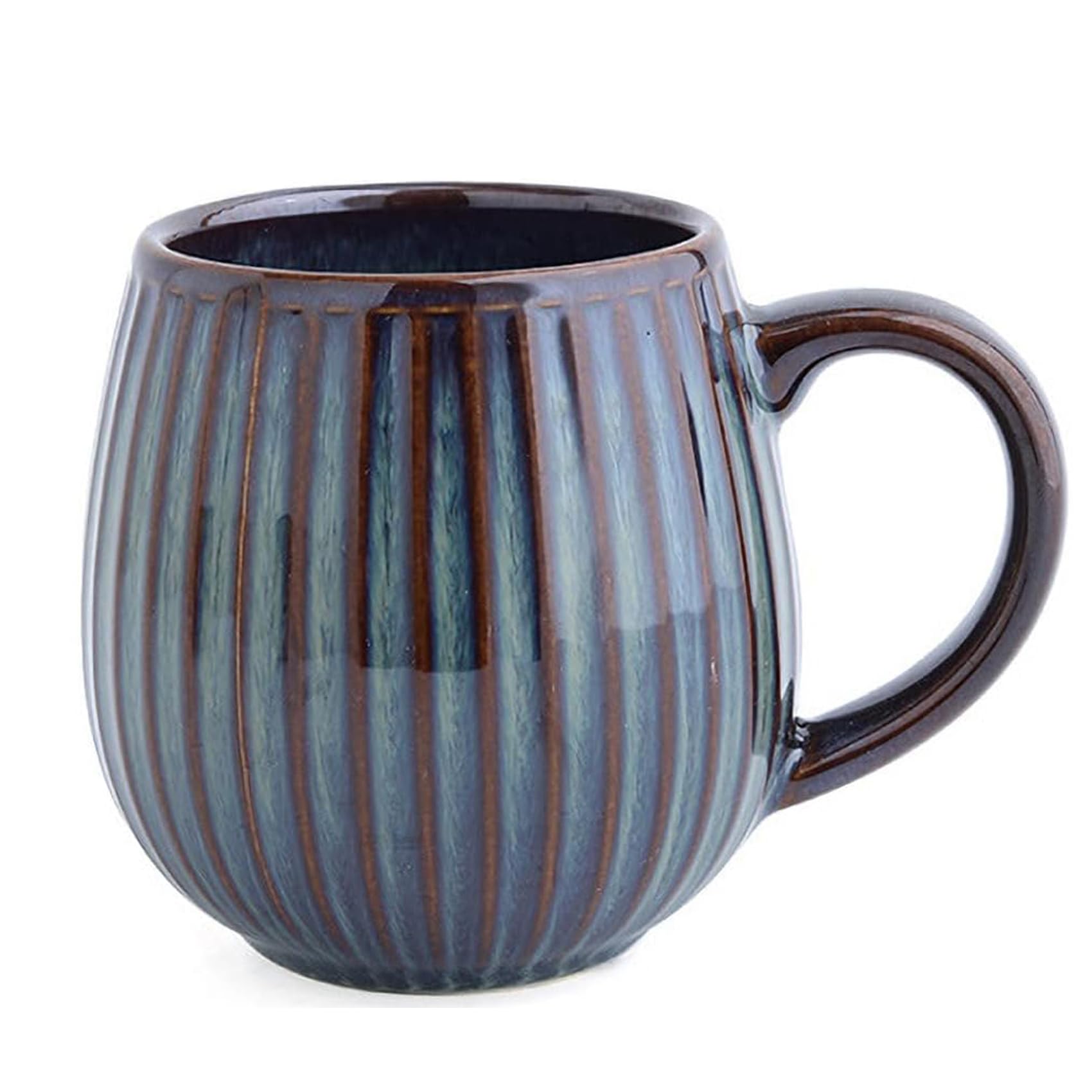 ZPPLD Coffee Mug,500ml Ceramics Coffee Cup,Ceramic Earthenware & Stoneware,Stoneware Coffee Mugs,Tea Mugs,Porcelain Coffee Mug,Cappuccino Cups,Pumpkin Shape Cups