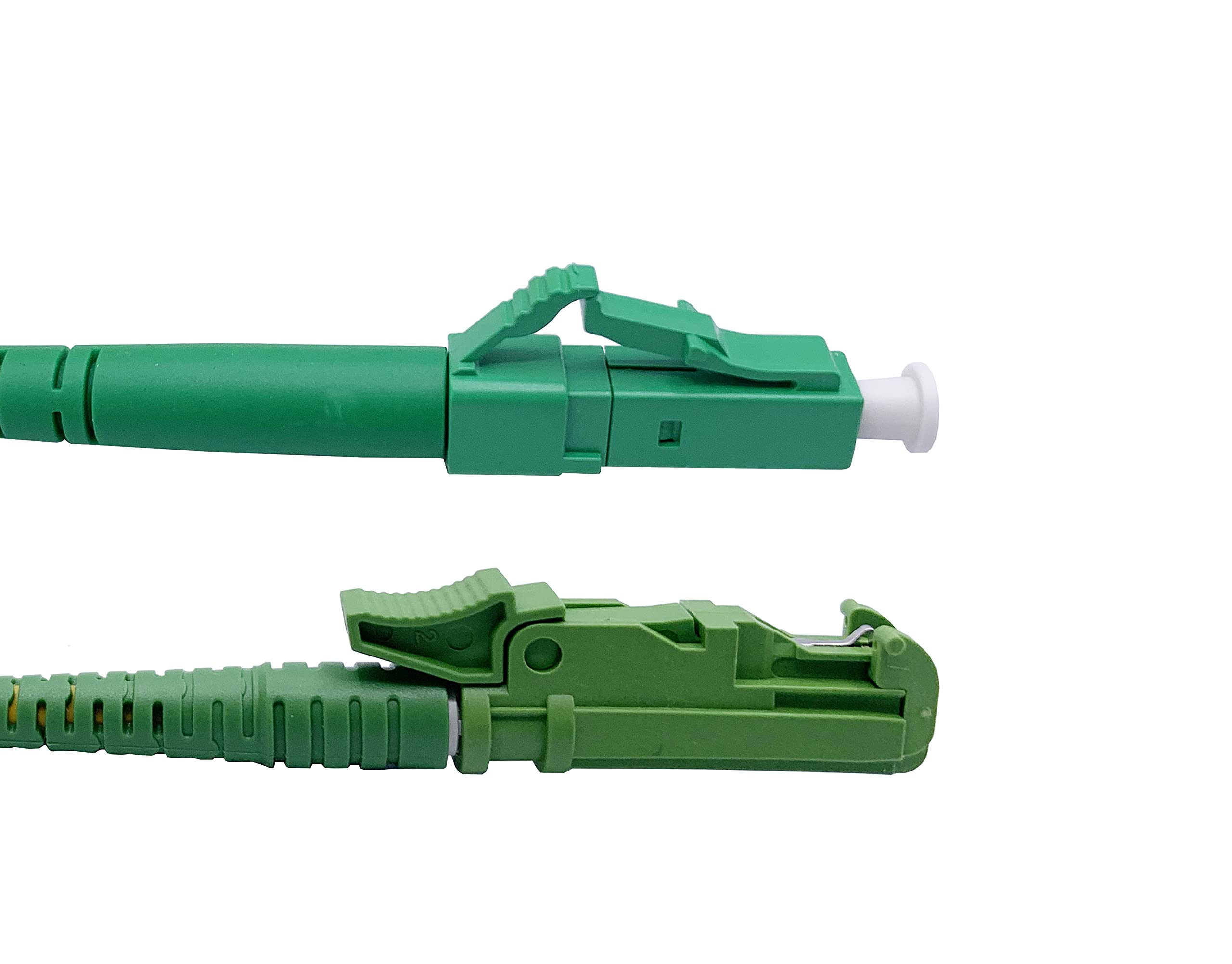 Elfcam® - Câble à Fibre Optique E2000/APC à LC/APC Monomode Simplex, 9/125μm Jarretière Optique LSZH (30M)