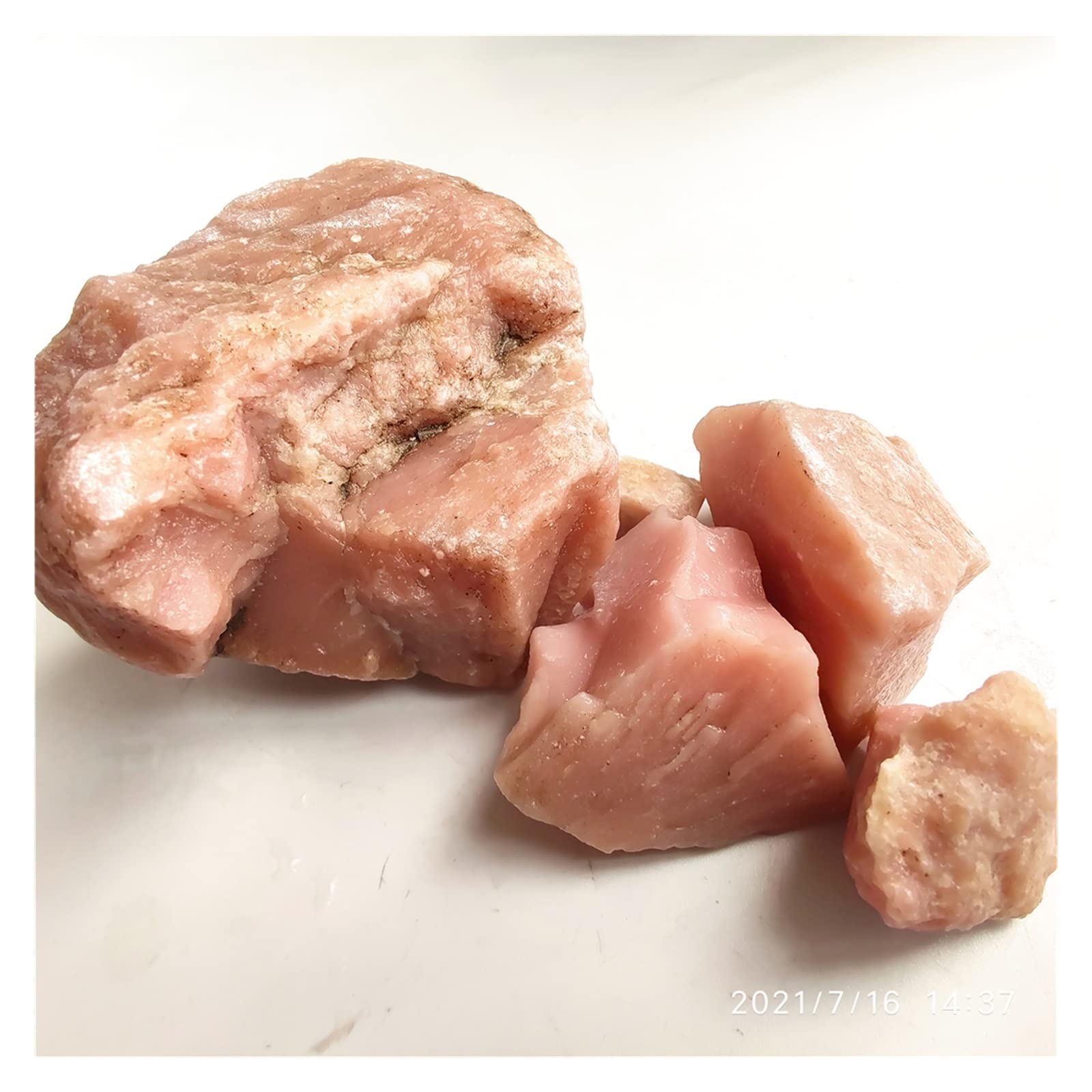 VENSen CASE Natural Pink Specimens Collection of Decorative Stones (Color : Random size, Size : 50g)