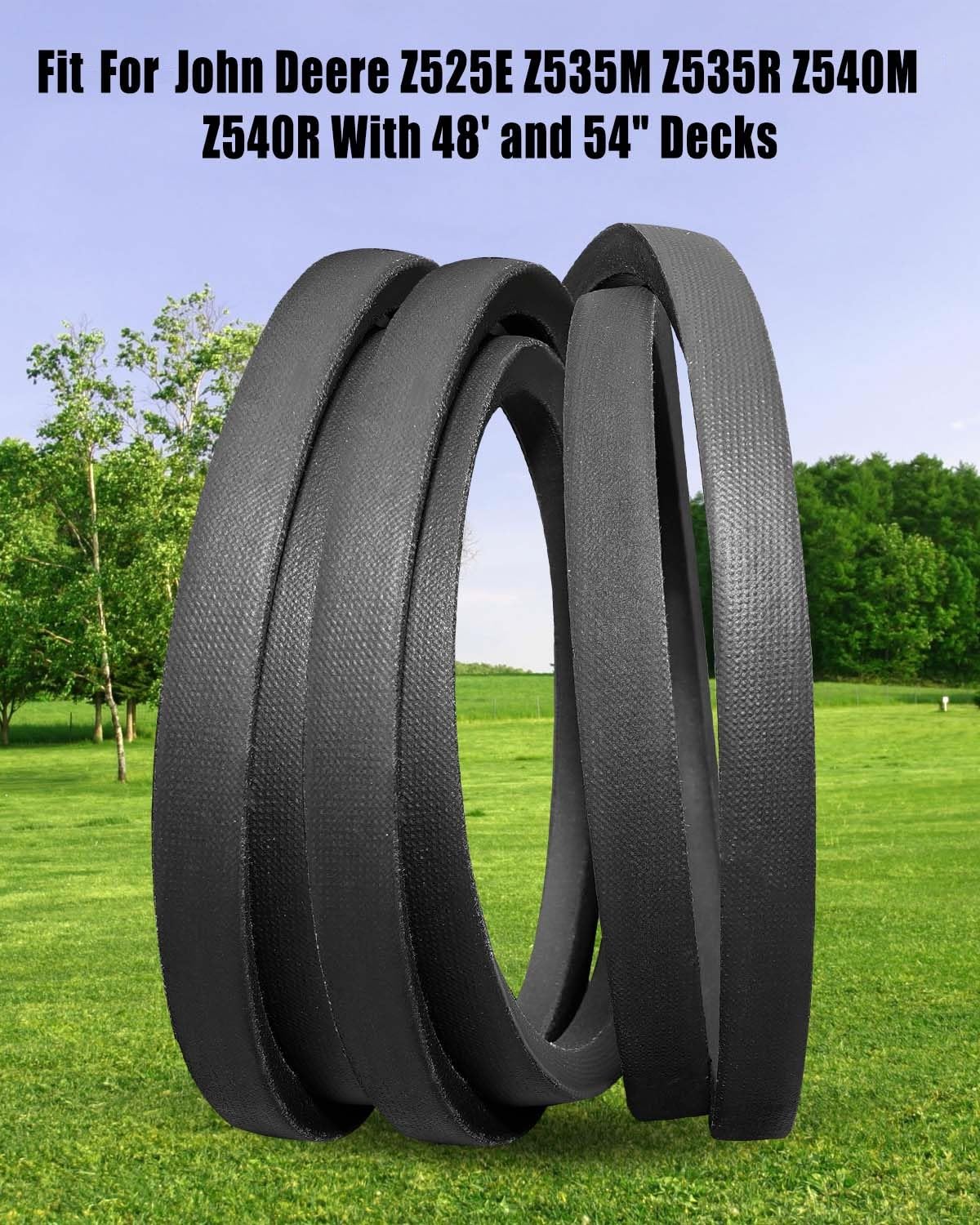 GX25998 Deck Belt Fit for John Deere Z525E Z535M Z535R Z540R Z540M Lawn Riding Mower, Drive V Belt 5/8" x 152"