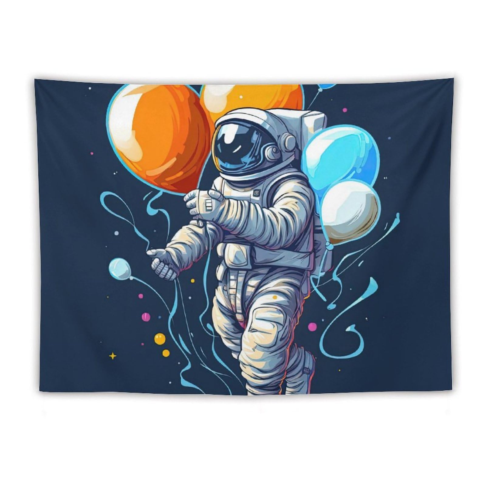 Leuchwald Cool Trippy Tapestry Galaxy Bedroom Decoration Outer Space Magic Curtain Wall Hanging for Room Home Dorm Decor 60"x80"