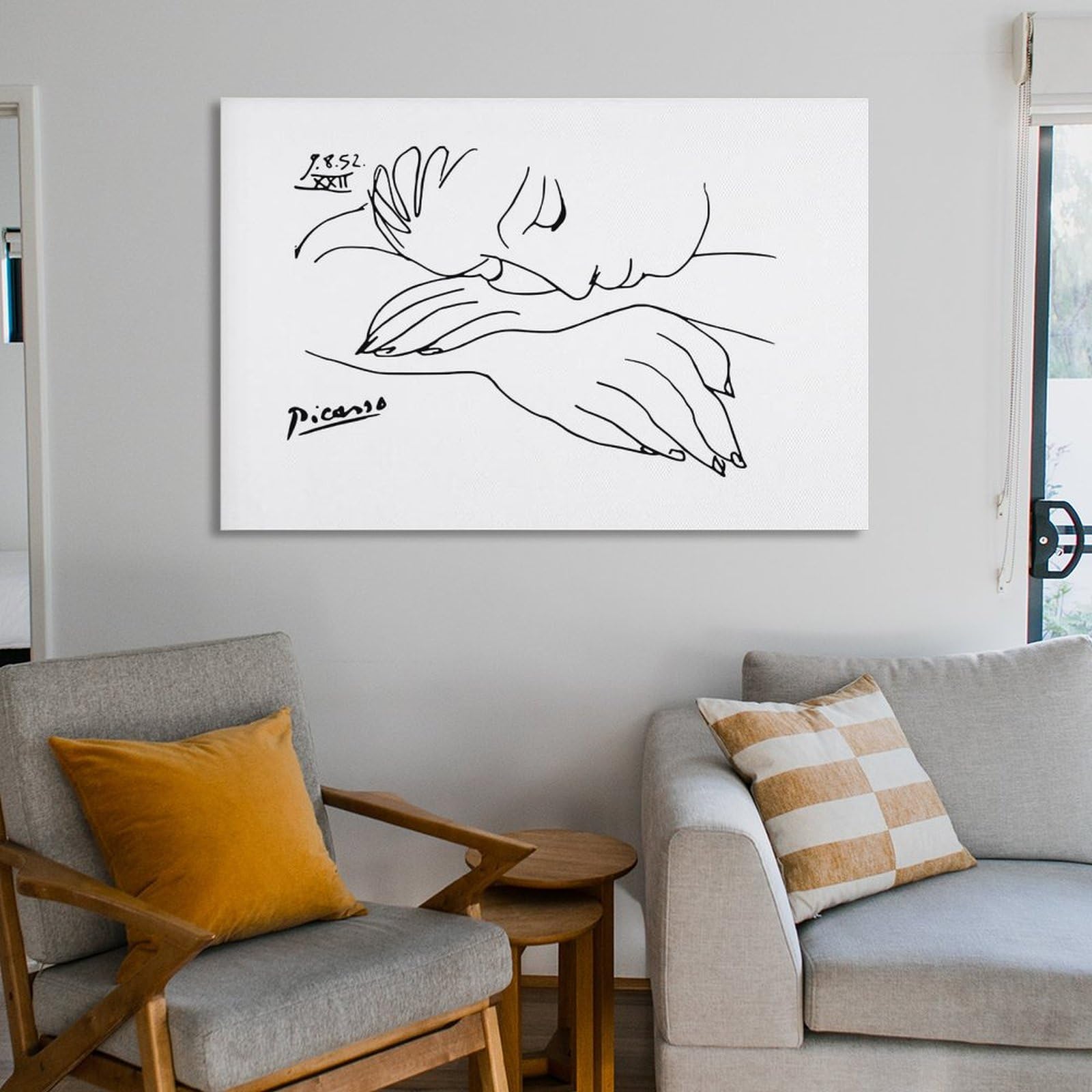 Amazon.co.jp: Pablo Picasso パブロ・ピカソのポスターです《眠る女性