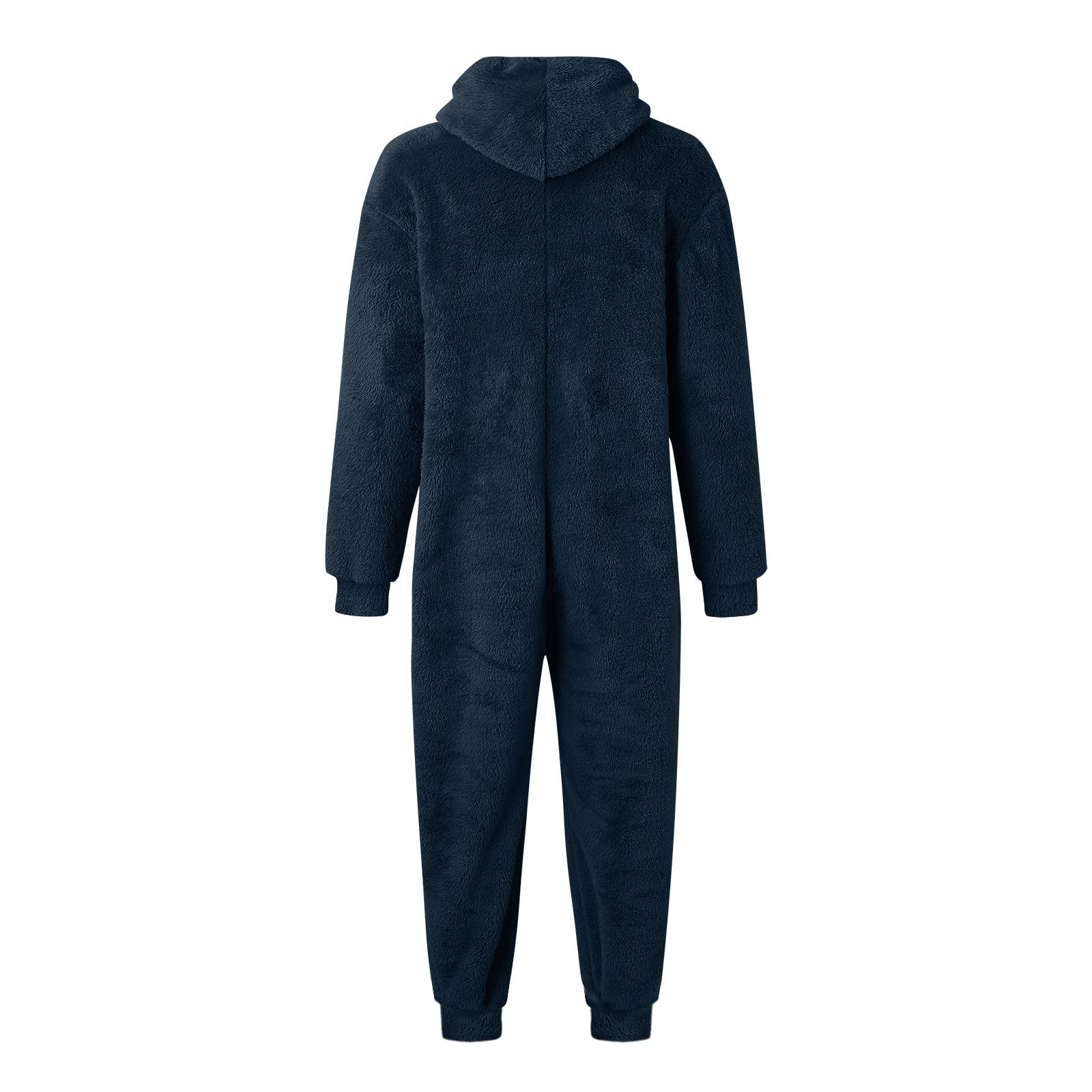 Grenouillère pour Homme Pyjama Polaire Pyjama en Flanelle à Capuche Pyjama Une pièce en Polaire Onesie en Peluche Comfortable Homme Polaire Rompe Sleepwear Ample