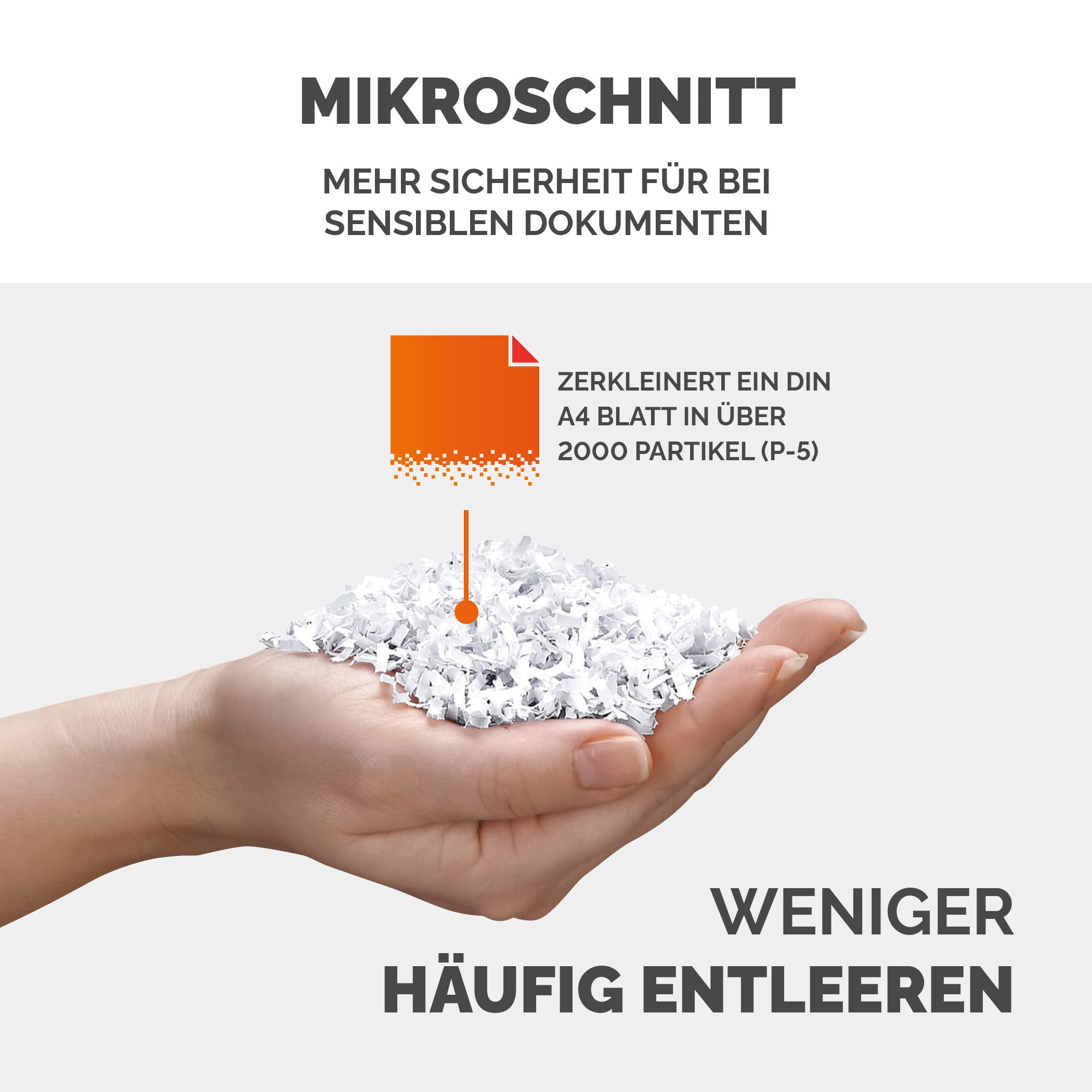 Sicherheitsstufe P5 Aktenvernichter: Fellowes Microcut (2000+ Partikel/A4), 10 Blatt, Powershred 10M, Büro/Homeoffice, 19L Papierkorb, Sicherheitssperre, schwarz