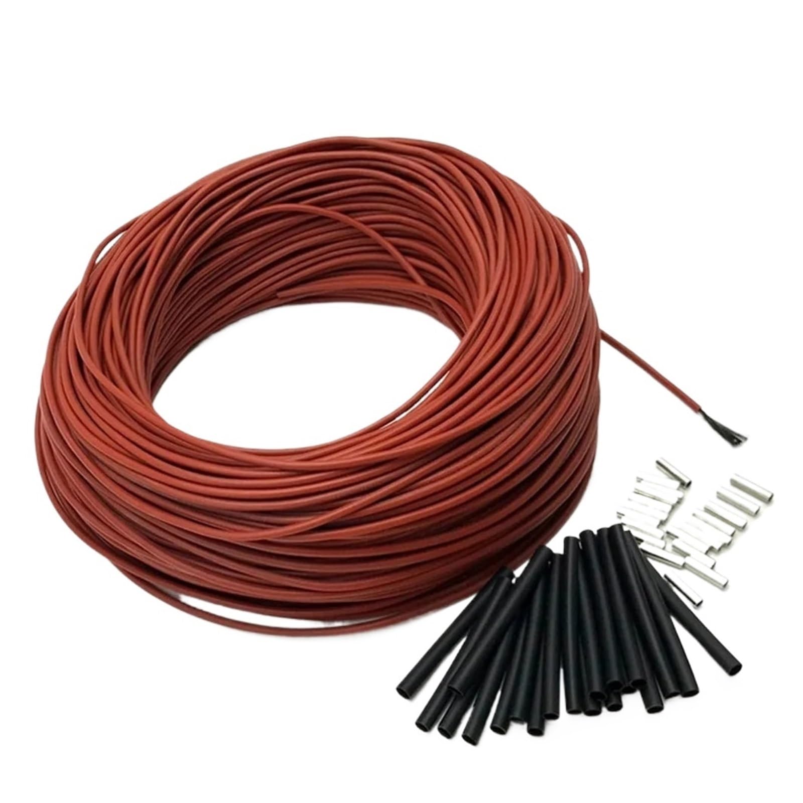 Kabel grzejny na podczerwień 12K o długości od 10 do 100 metrów, 33 Ohm/M, folia grzewcza, 220 V, z włókna węglowego, cewki(100m)