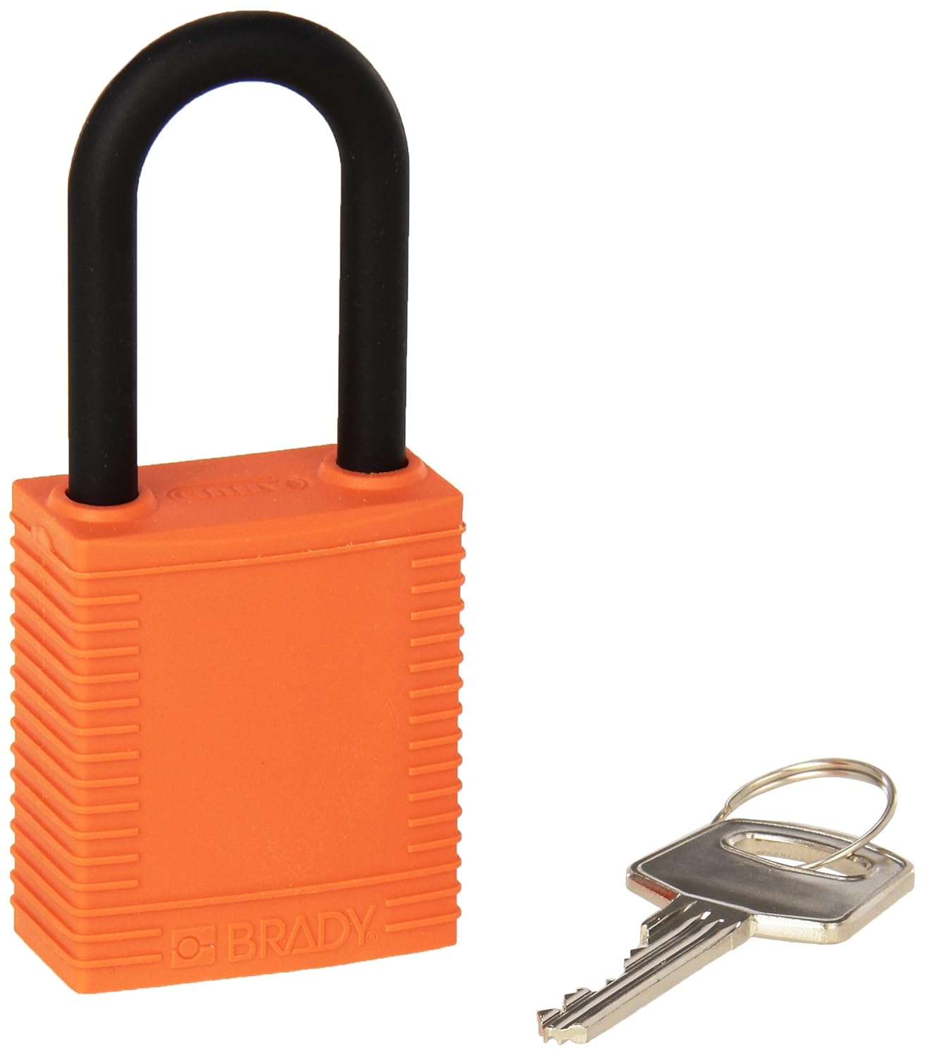 Brady 123346 Lockout Padlock, Keyed Alike, 1/5", Orange