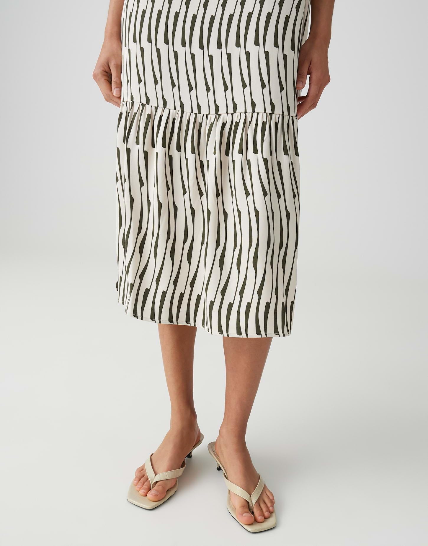 OPUS Damen Midikleid | Bedrucktes Midikleid mit Volant