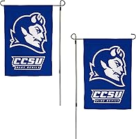 Vista 1 de Desert Cactus Bandera de jardín de la Universidad Estatal Central de Connecticut CCSU Blue Devils Banner 100% poliéster (diseño B)