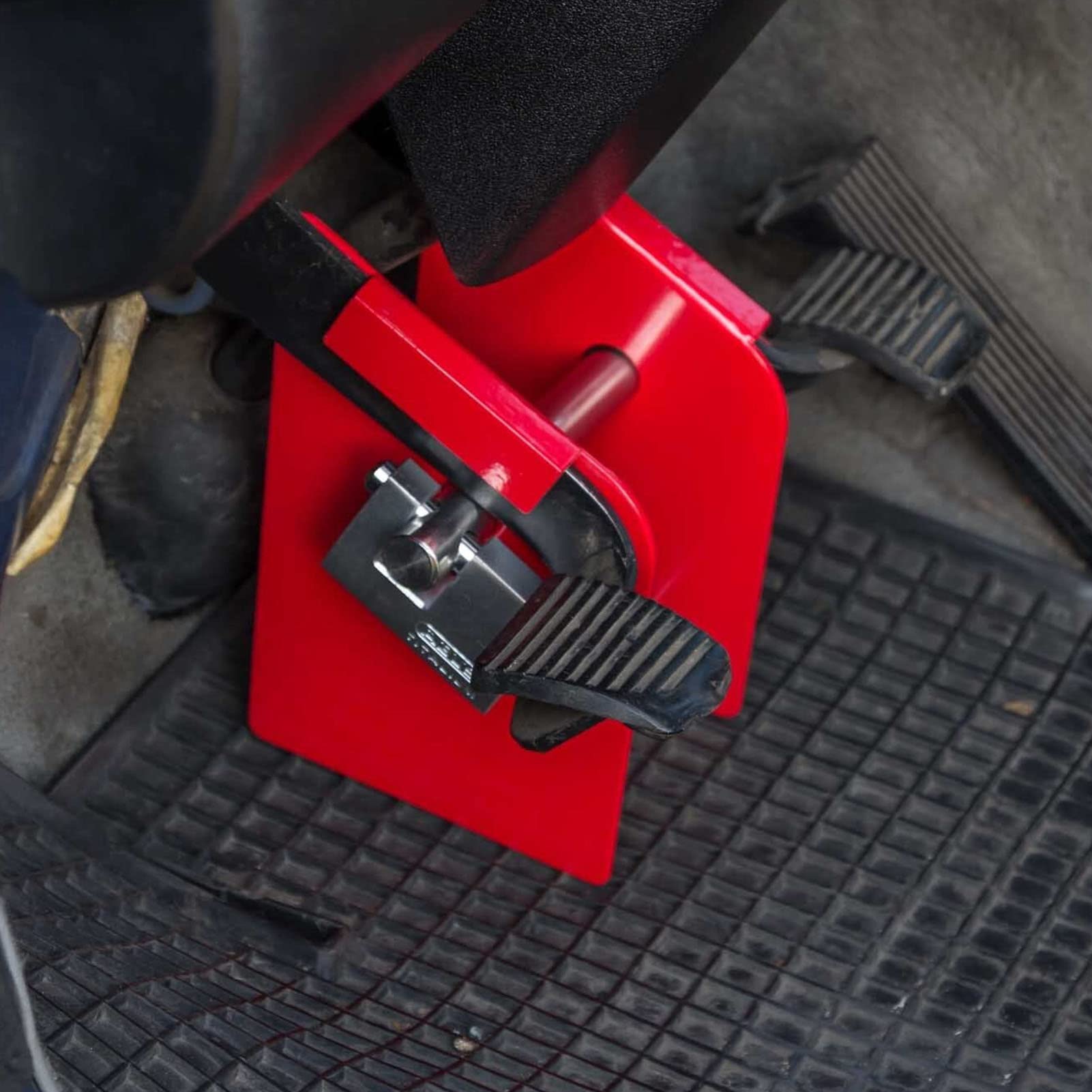 Bloqueo de pedal de embrague de freno con dispositivo antirrobo de bloqueo 82TI 70 con construcción sólida de acero inoxidable para transmisión manual T3