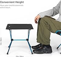 Vista 2 de Helinox Table One - Mesa de campamento al aire libre, ligera, plegable, portátil, regular, 23 x 15 pulgadas, color marrón coyote