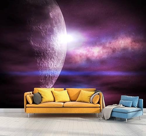 Wall Murals Wallpaper Peel and Stick Bathroom Removable Wallpaper for Bedroom Space 3D Self Adhesive Wall Stickers Decals