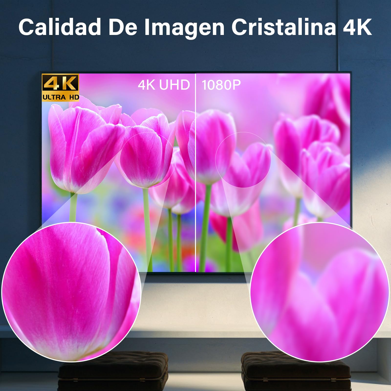 Antenna TV Interna, 2026 Nuova Antenna TV Interna Potente, Ricezione a Lungo Raggio 360° con Amplificatore e Base Magnetica, TDT/DVB-T2 Segno Stabile per 4K/Full HD, Facile Installazione