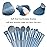 Koccido Makeup Brushes 22 Pcs Makeup Kit,Foundation Brush Eyeshadow Brush Make up Brushes Set (Blue, 22 Piece Set)