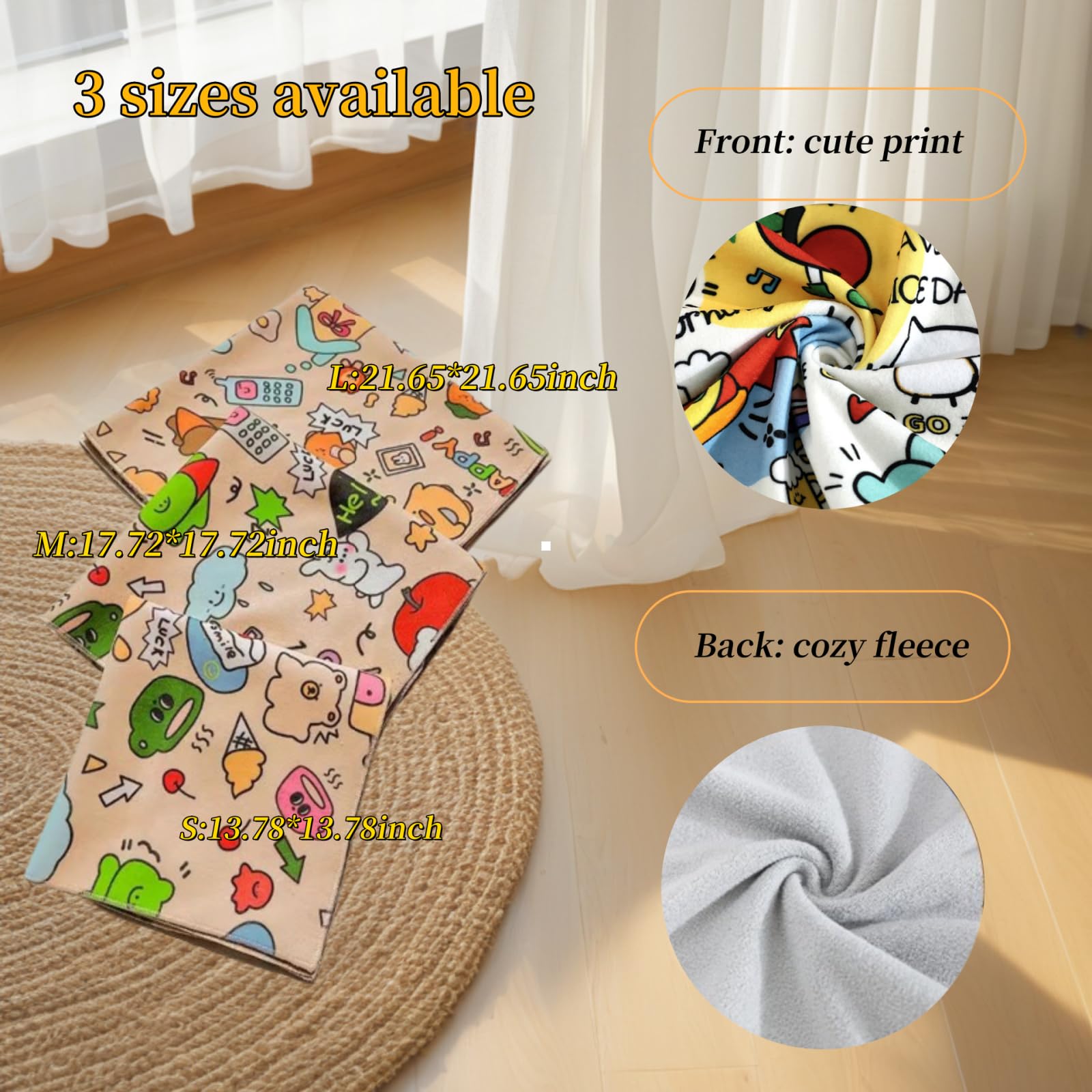 PetPhindU Cat Wrap for Grooming, Cat Grooming Wrap Cat Restraint for Nail Clipping, Self-Adherent Soft Cat Blanket Anti-Scratch Anti-Escape Grooming Bag Cat Swaddle Wrap (Color 5,17.72 * 17.72inch)