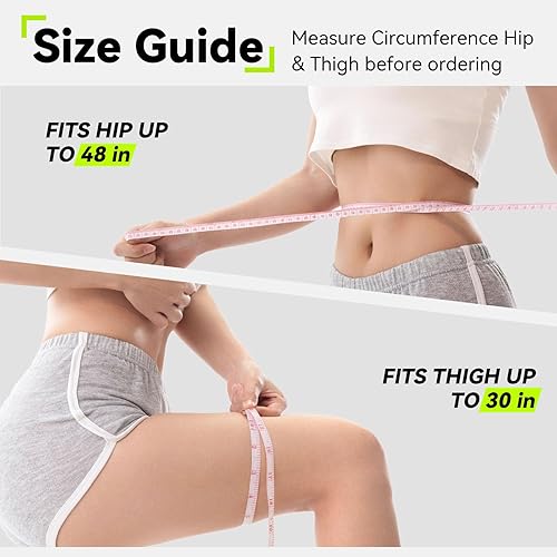 Miniatura 6 de Hip Brace for Women & Men, Sciatica Pain Relief Devices, Adjustable Compression Wrap Support for Arthritis, Pulled Thigh, Hip Fleхоr Strain, Groin